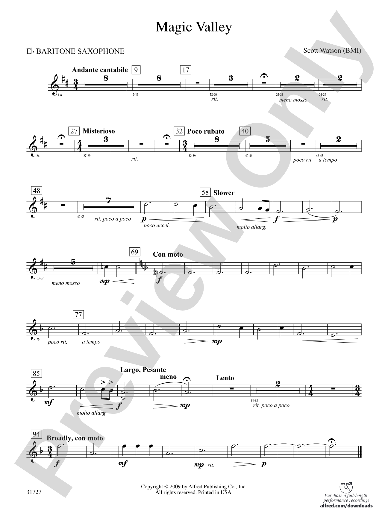 Magic Valley: E-flat Baritone Saxophone