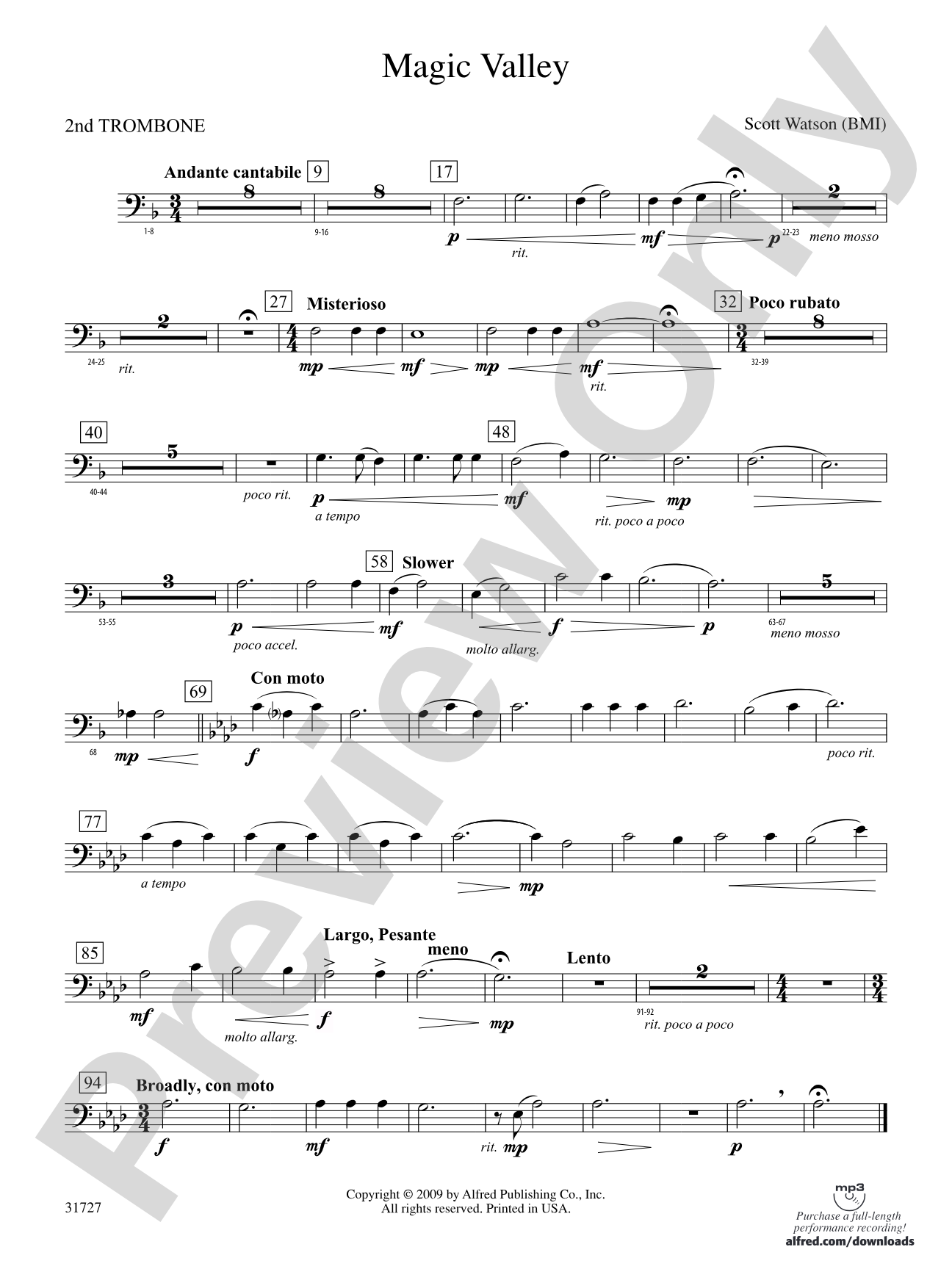 Magic Valley: 2nd Trombone