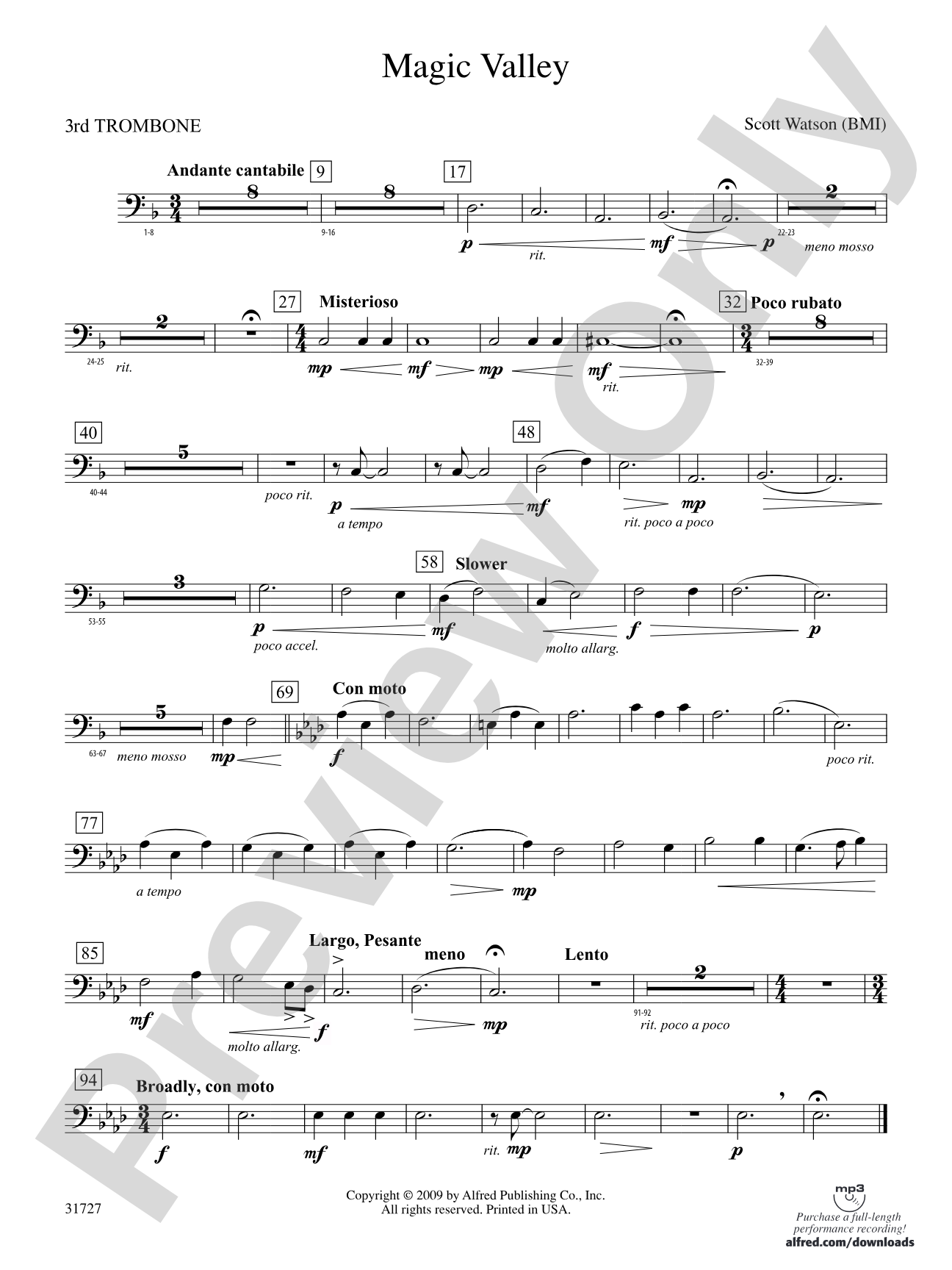 Magic Valley: 3rd Trombone