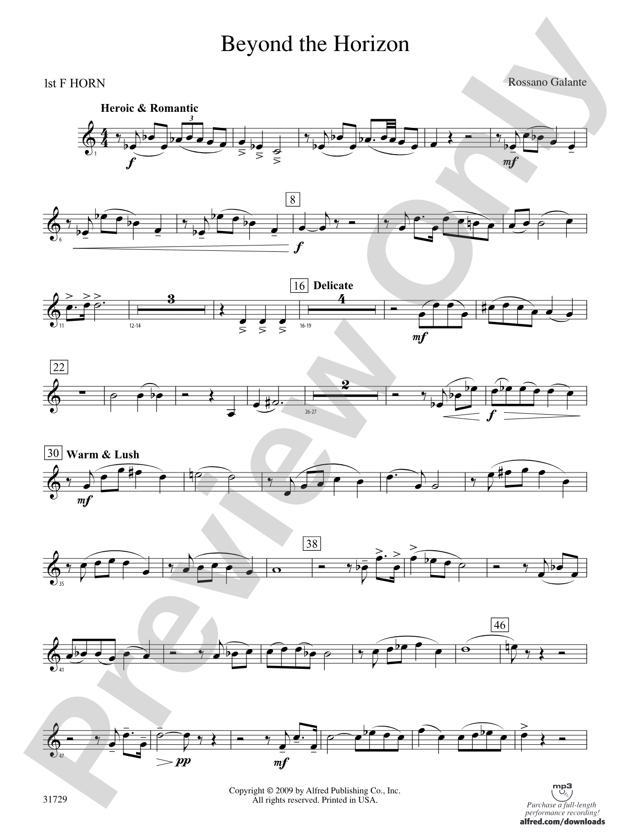 Beyond the Horizon: 1st F Horn