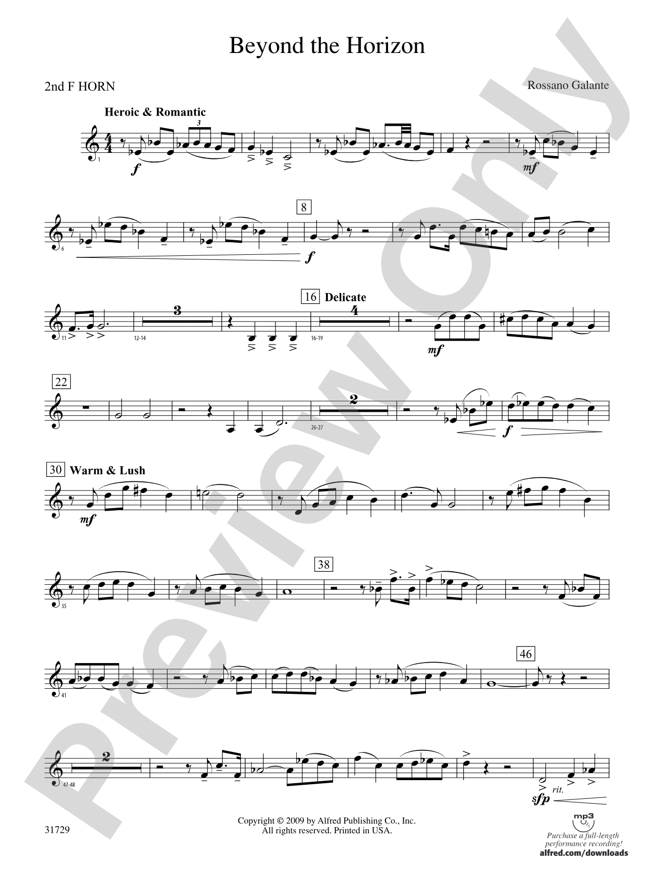 Beyond the Horizon: 2nd F Horn