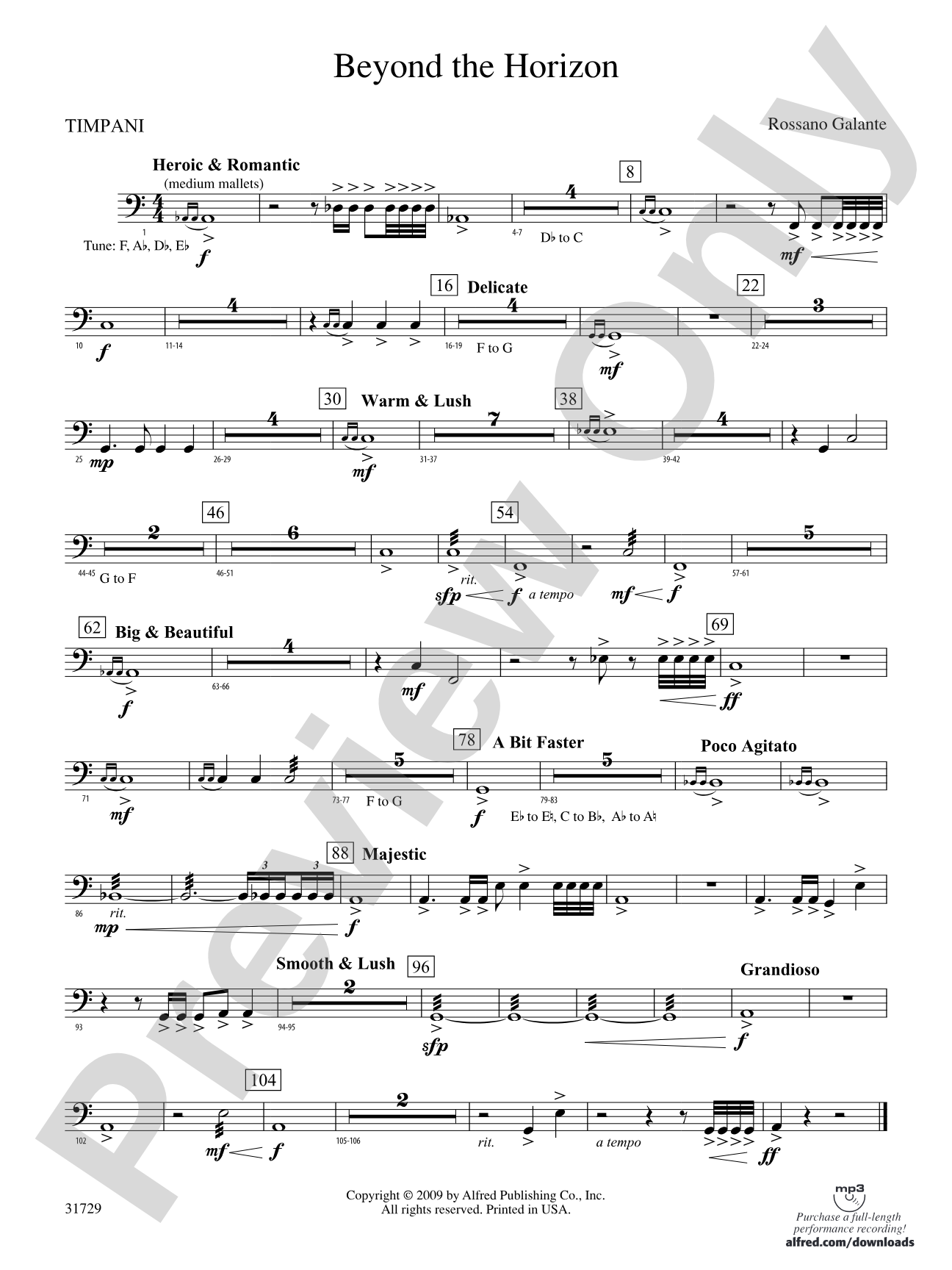 Beyond the Horizon: Timpani