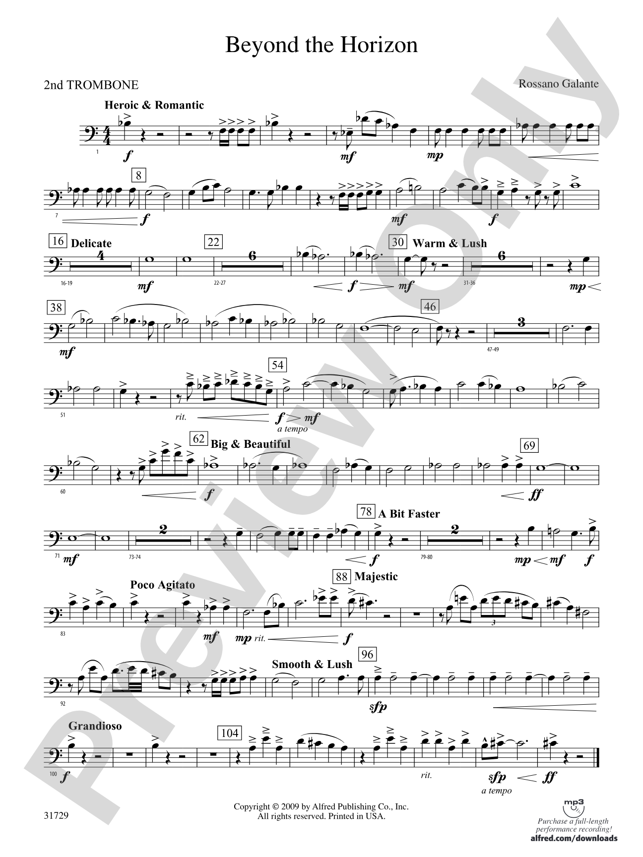 Beyond the Horizon: 2nd Trombone