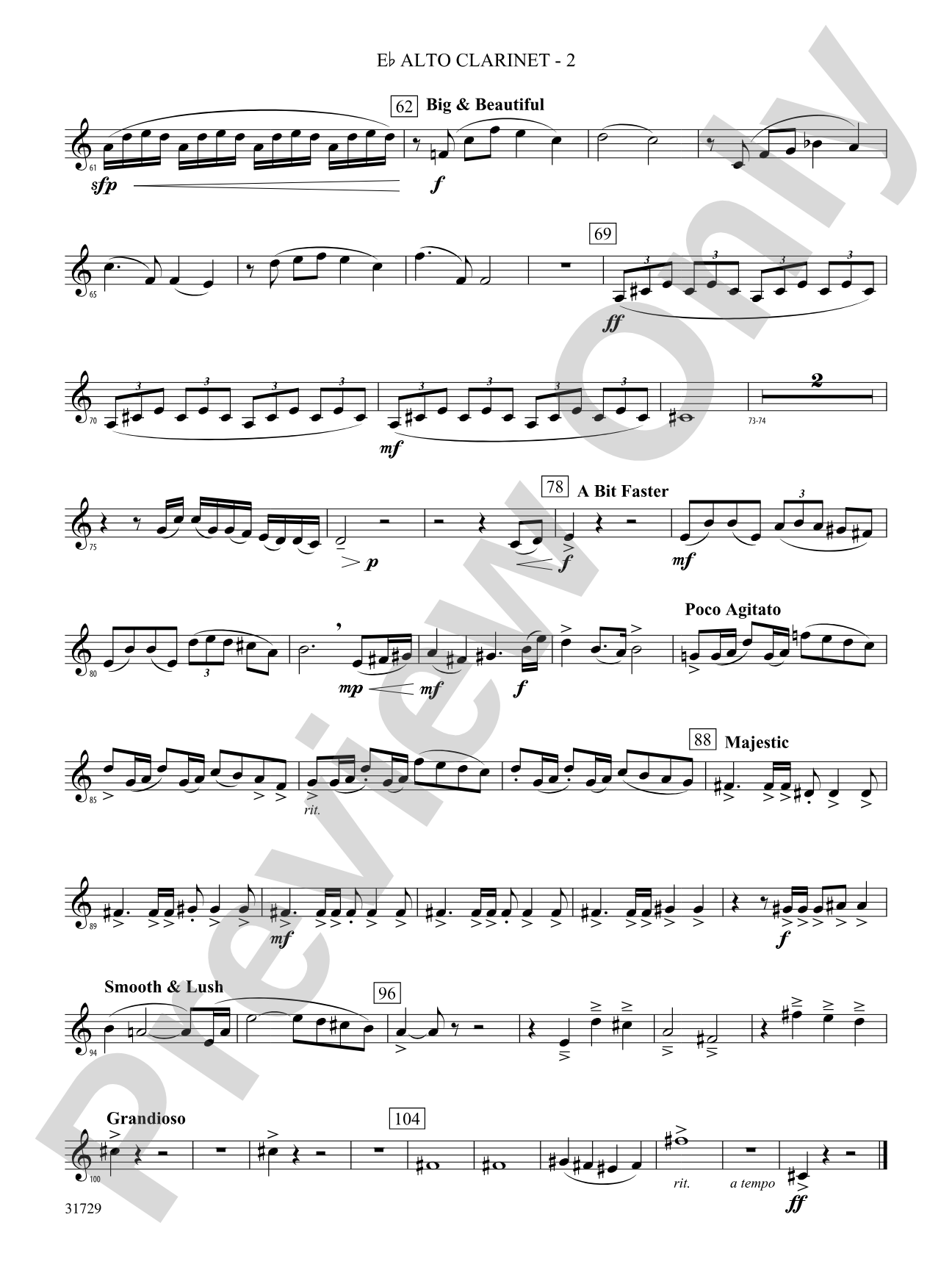 Beyond the Horizon: (wp) E-flat Alto Clarinet