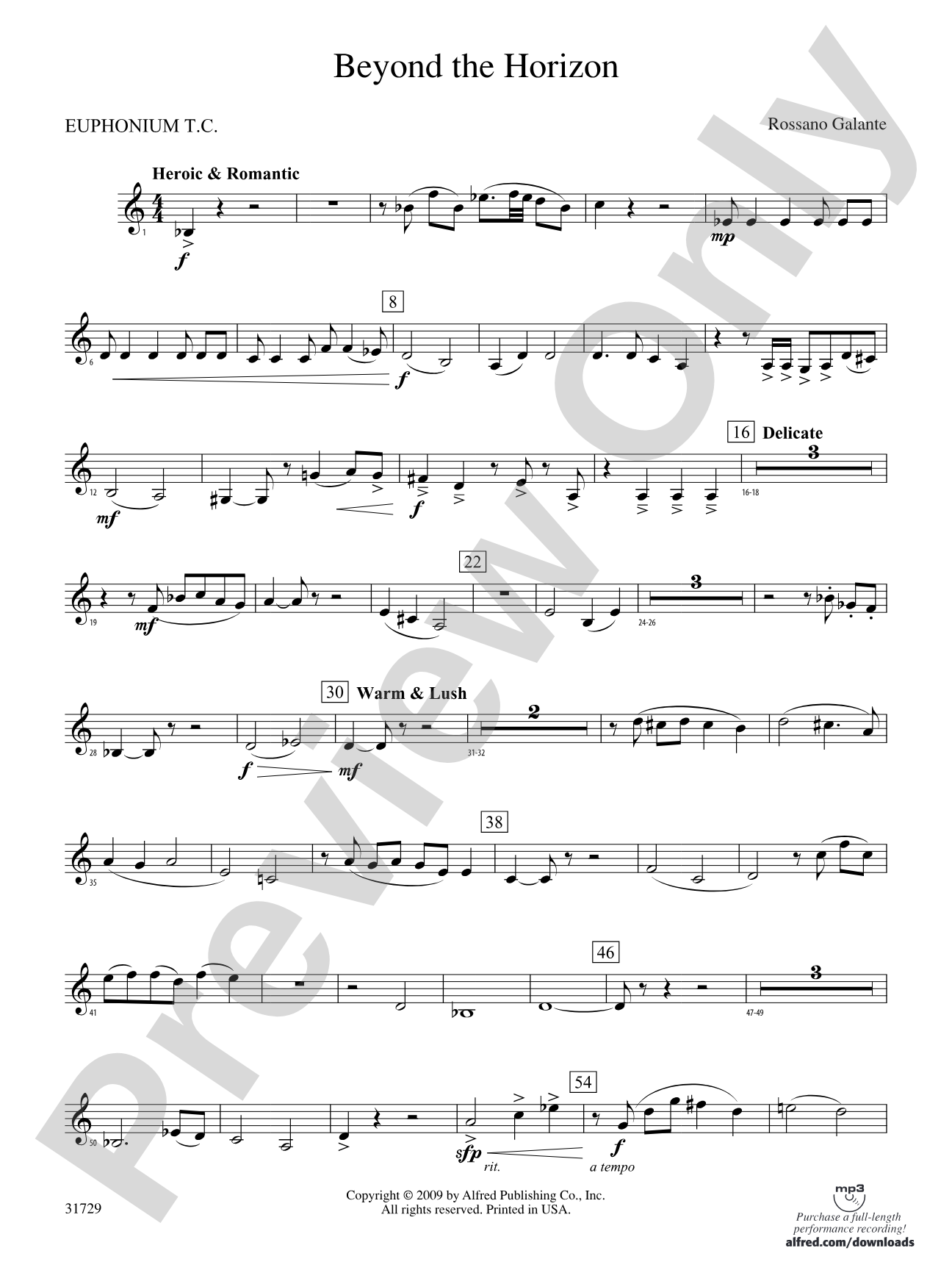 Beyond the Horizon: (wp) Baritone T.C.