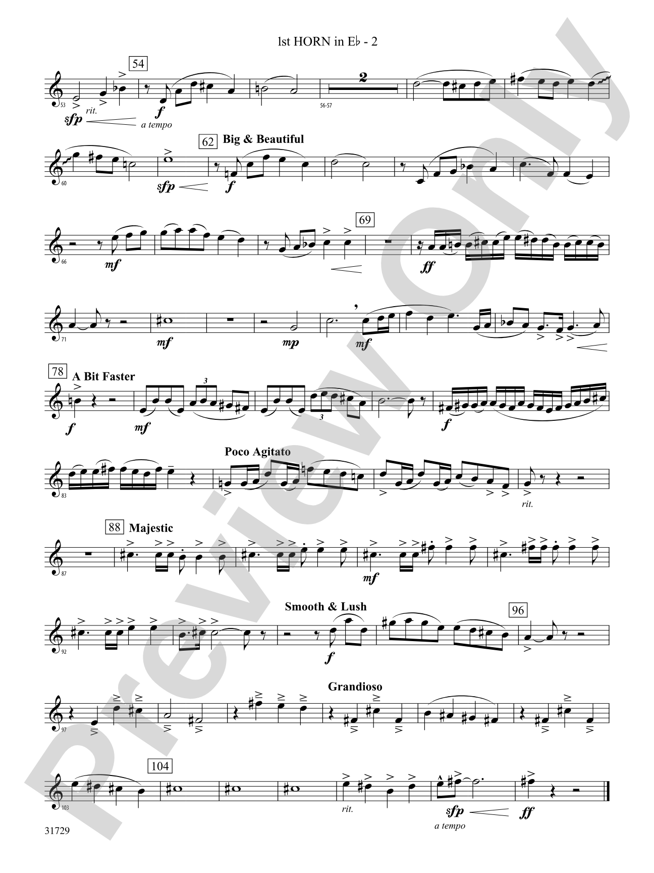 Beyond the Horizon: (wp) 1st Horn in E-flat