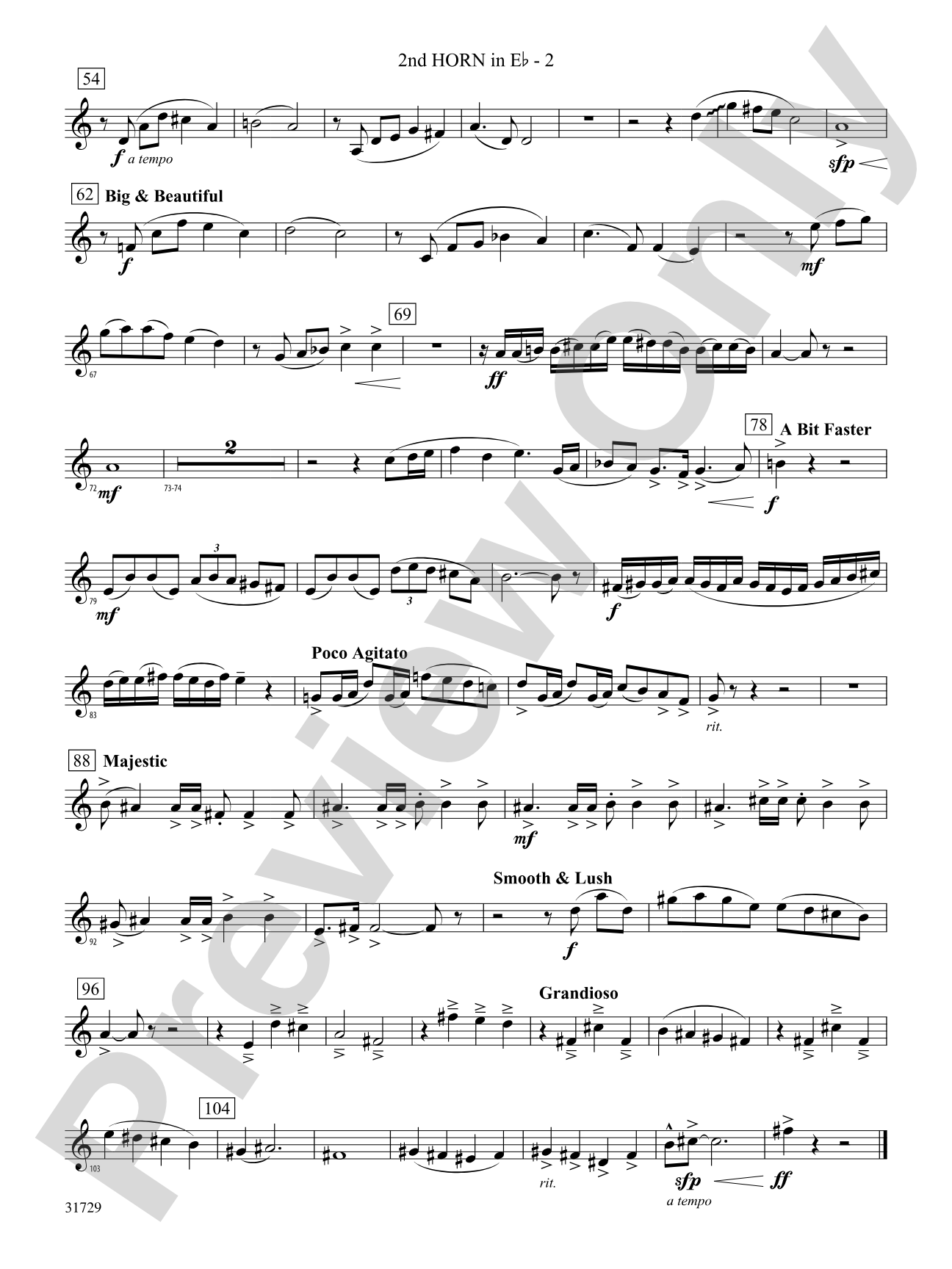 Beyond the Horizon: (wp) 2nd Horn in E-flat