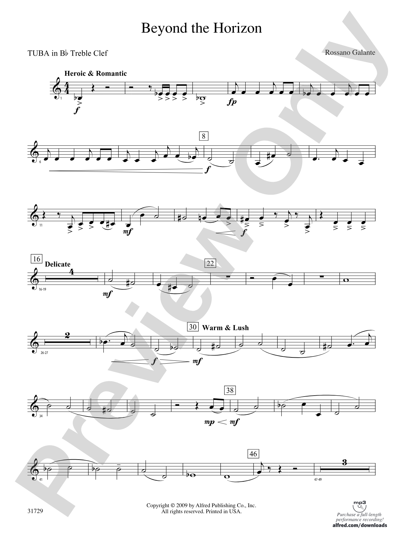Beyond the Horizon: (wp) B-flat Tuba T.C.