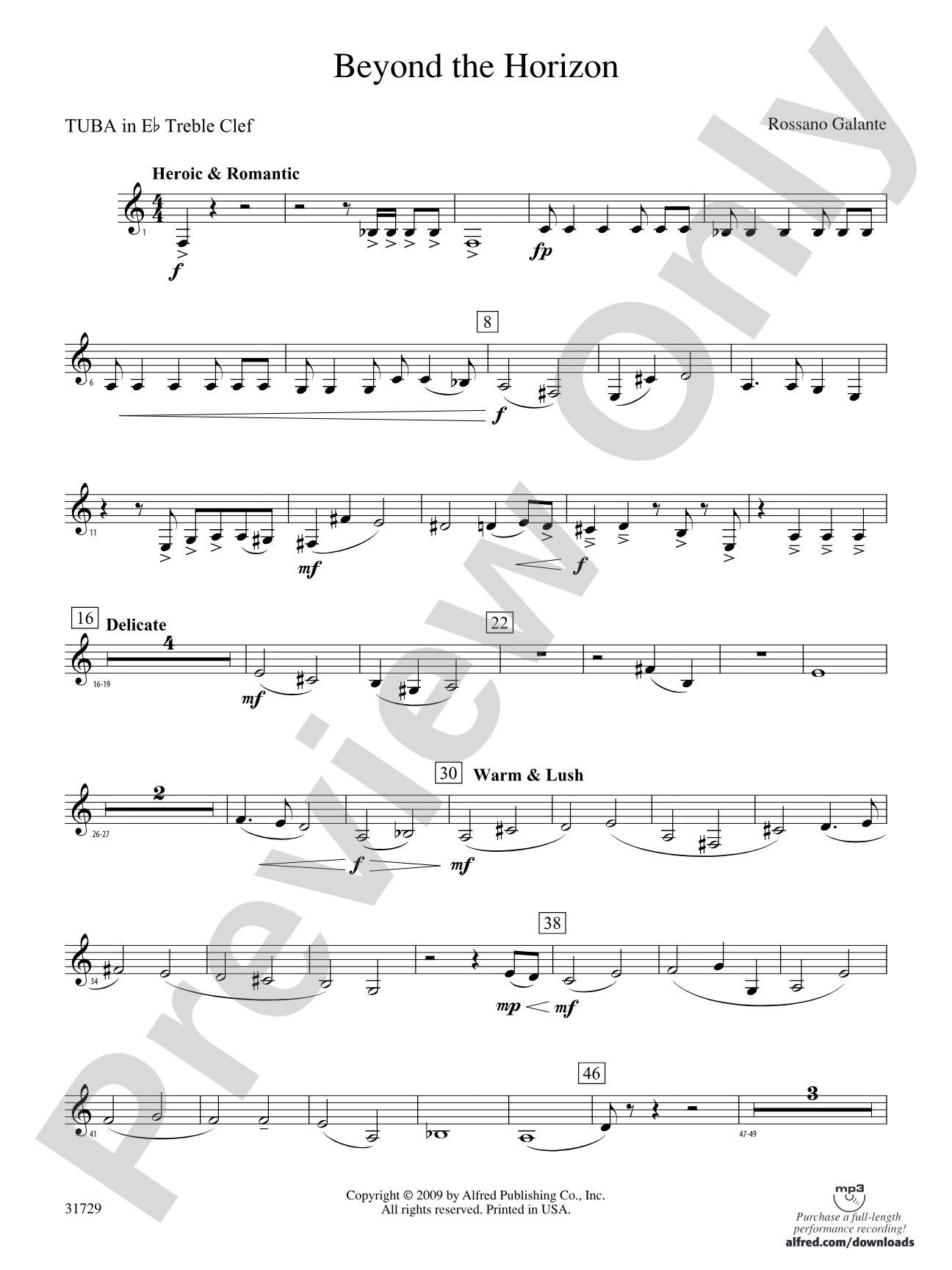Beyond the Horizon: (wp) E-flat Tuba T.C.