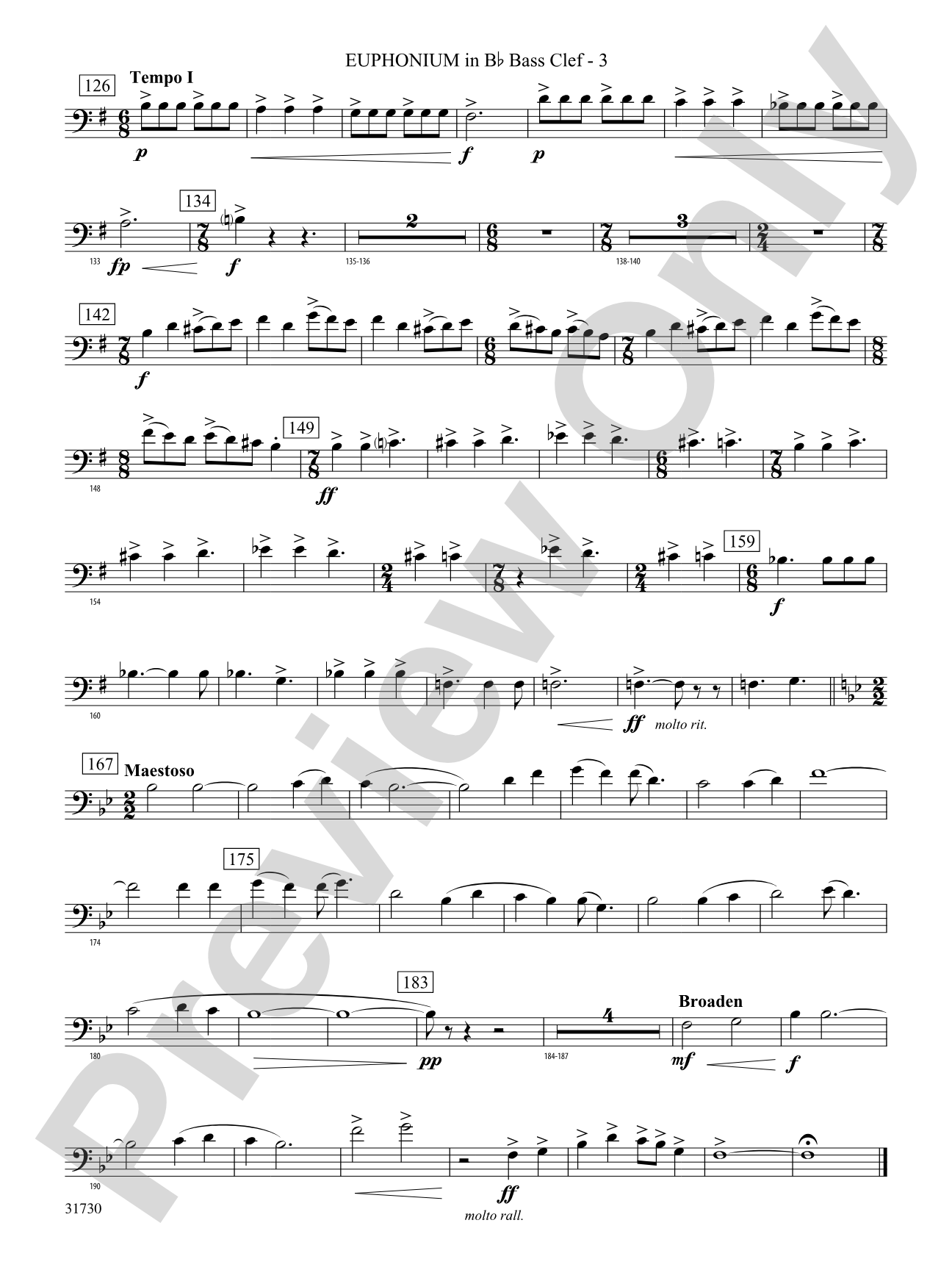 They Shall Run and Be Free: (wp) B-flat Baritone B.C.