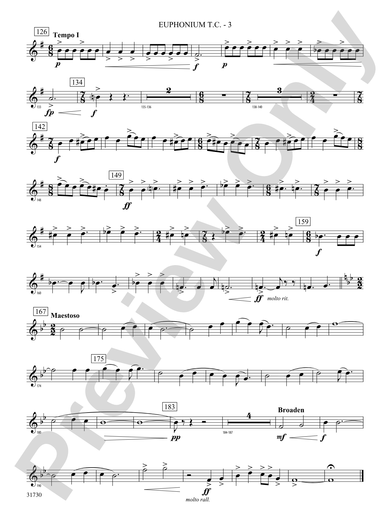They Shall Run and Be Free: (wp) Baritone T.C.