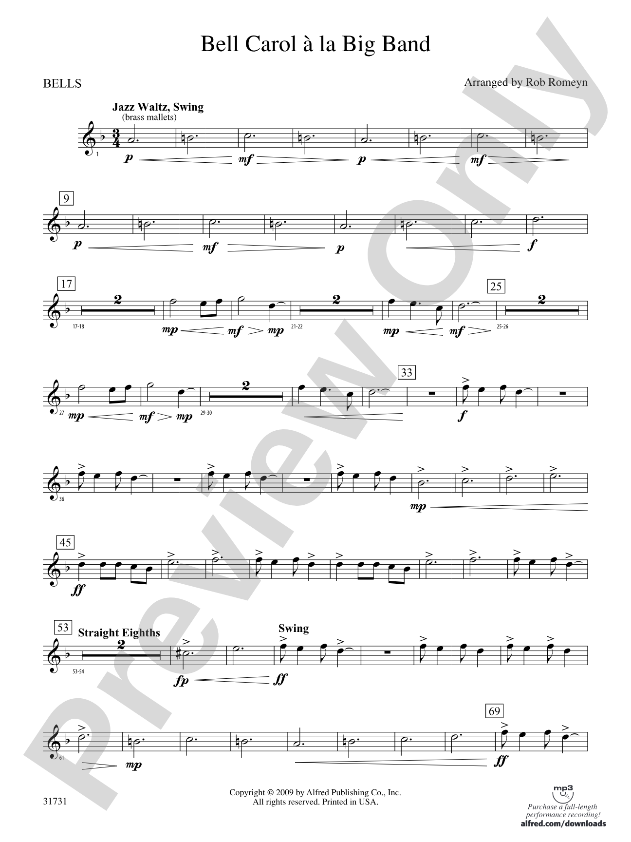 Bell Carol a la Big Band: Bells