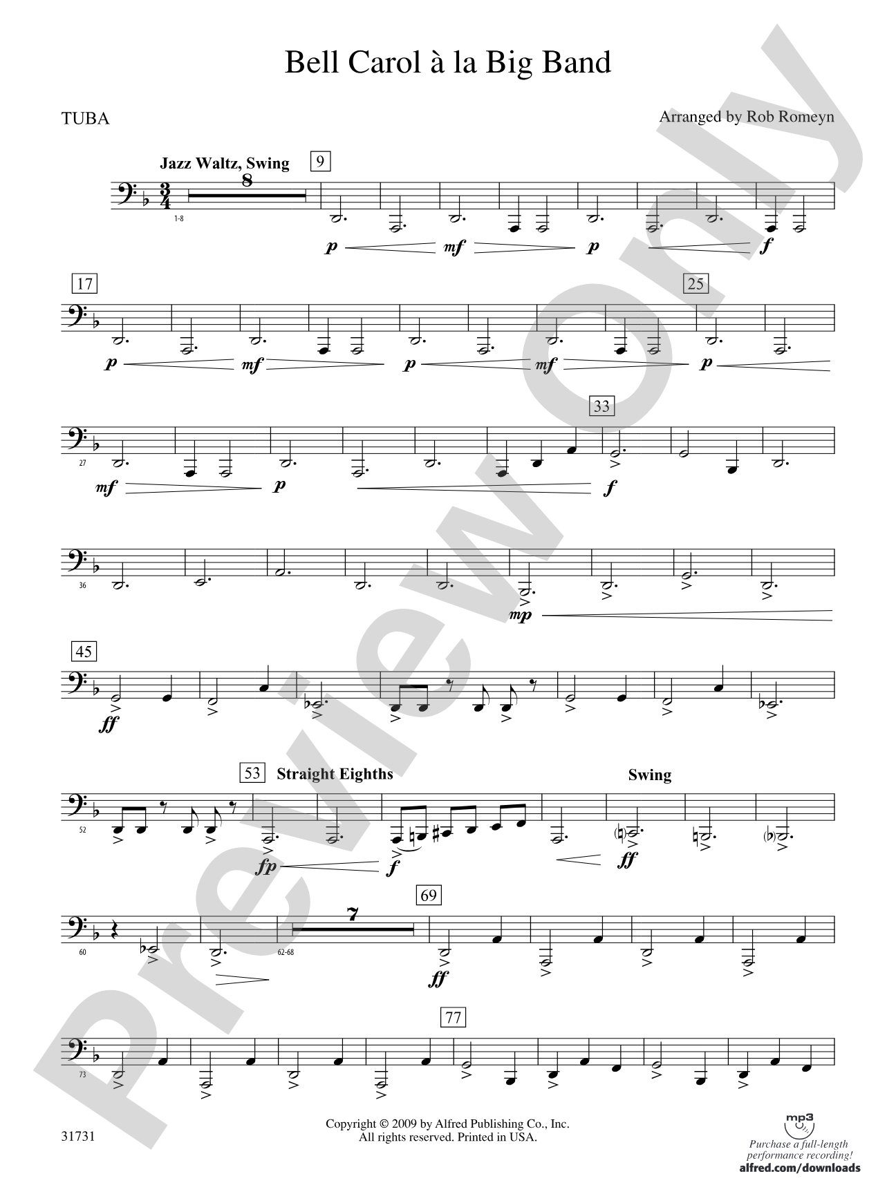 Bell Carol a la Big Band: Tuba