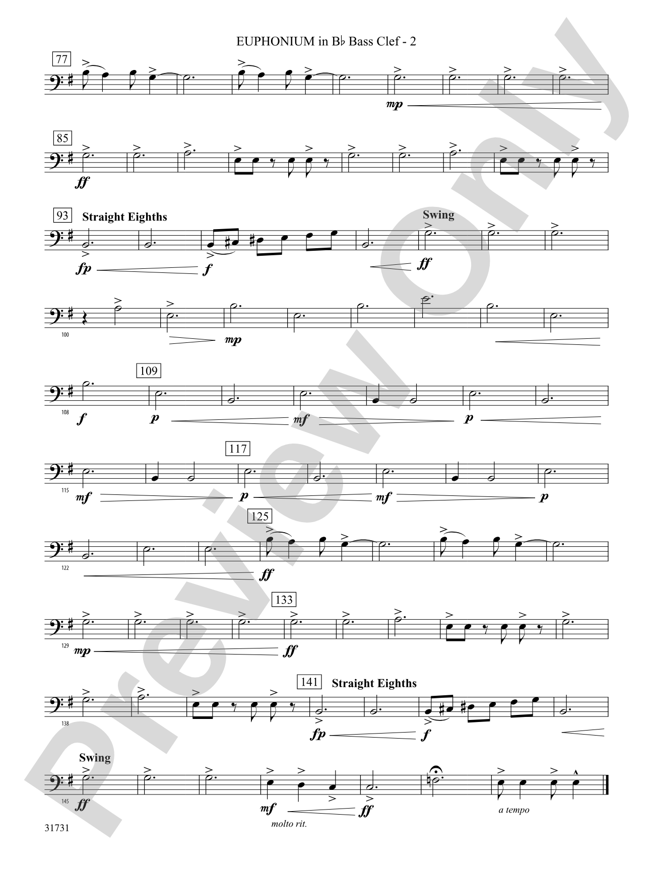 Bell Carol a la Big Band: (wp) B-flat Baritone B.C.