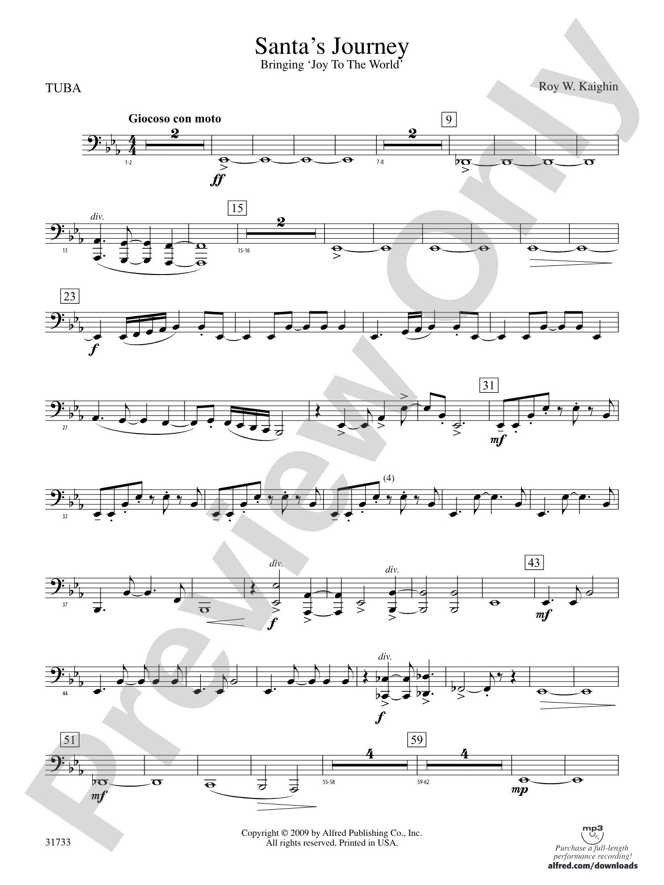 Santa's Journey (Bringing "Joy to the World"): Tuba