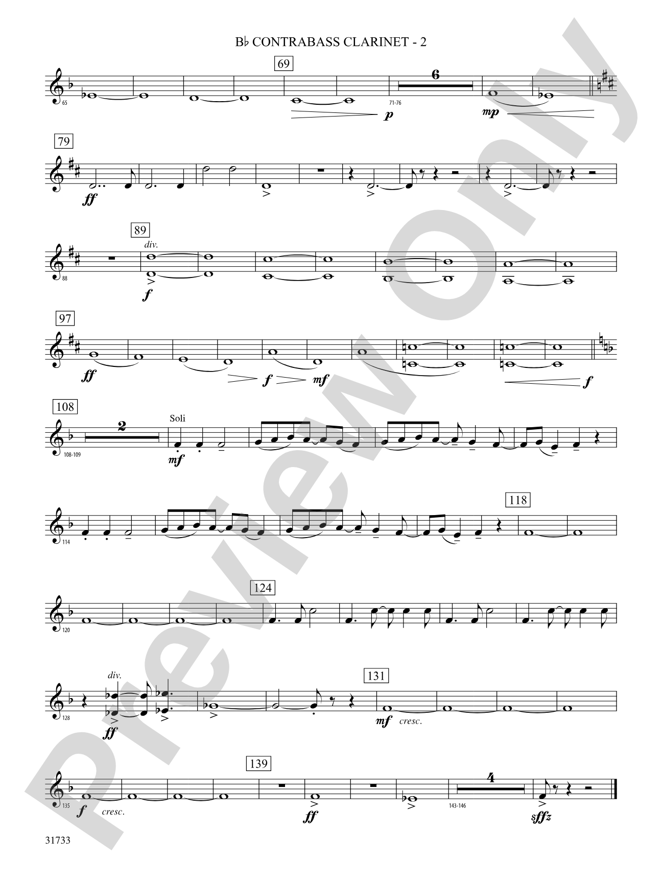 Santa's Journey (Bringing "Joy to the World"): (wp) B-flat Contrabass Clarinet