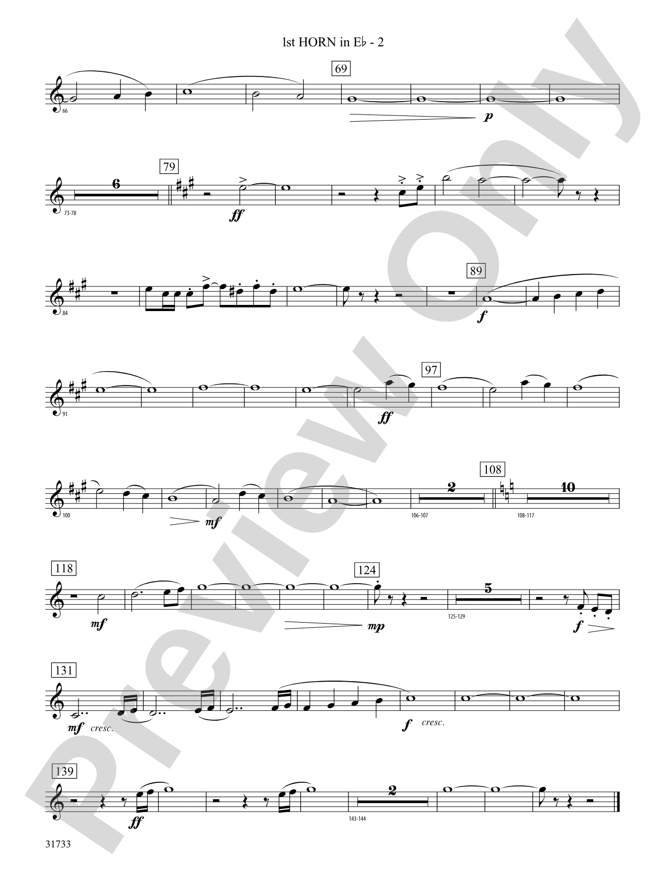Santa's Journey (Bringing "Joy to the World"): (wp) 1st Horn in E-flat