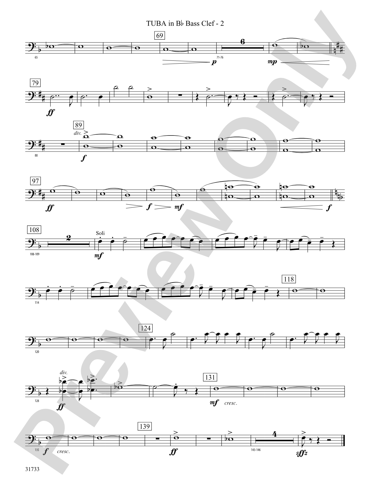 Santa's Journey (Bringing "Joy to the World"): (wp) B-flat Tuba B.C.