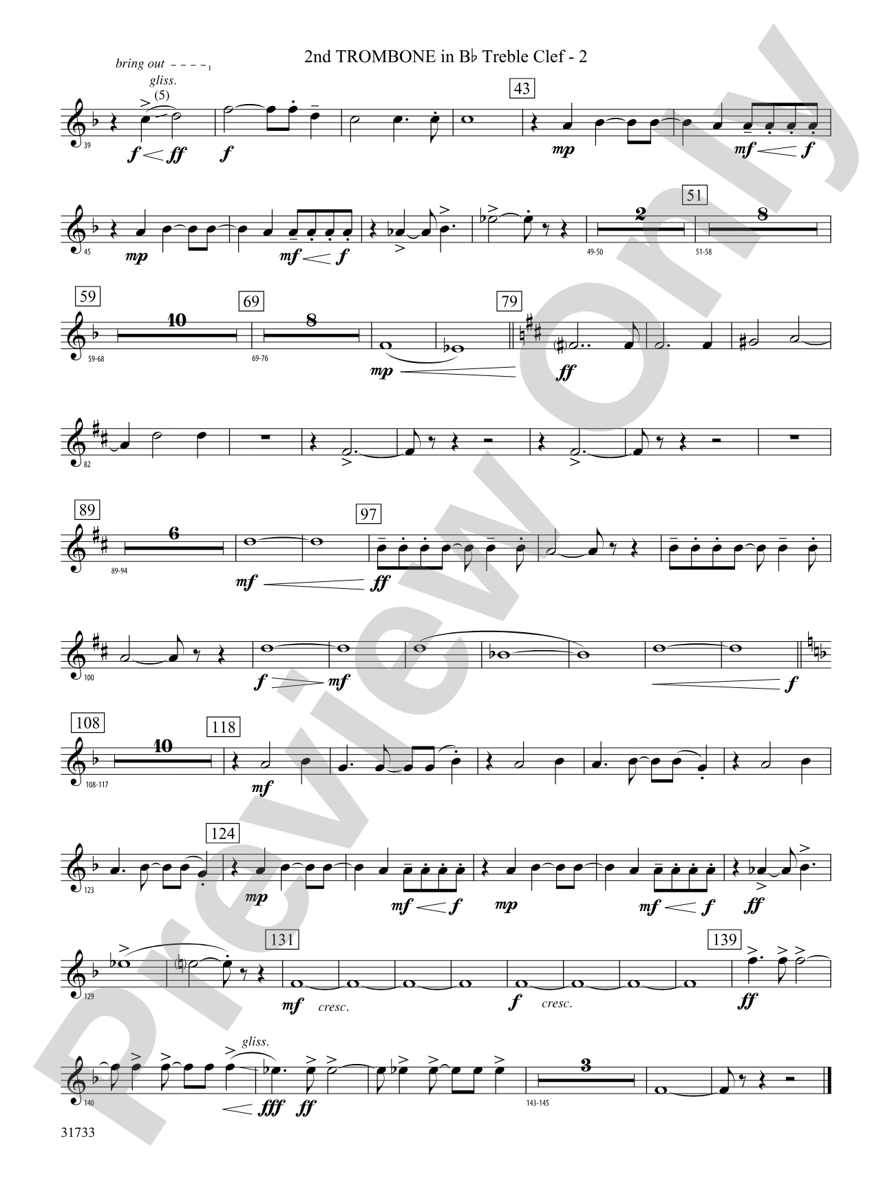 Santa's Journey (Bringing "Joy to the World"): (wp) 2nd B-flat Trombone T.C.