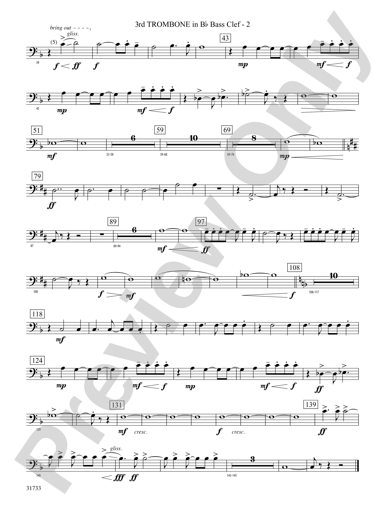 Santa's Journey (Bringing "Joy to the World"): (wp) 3rd B-flat Trombone B.C.
