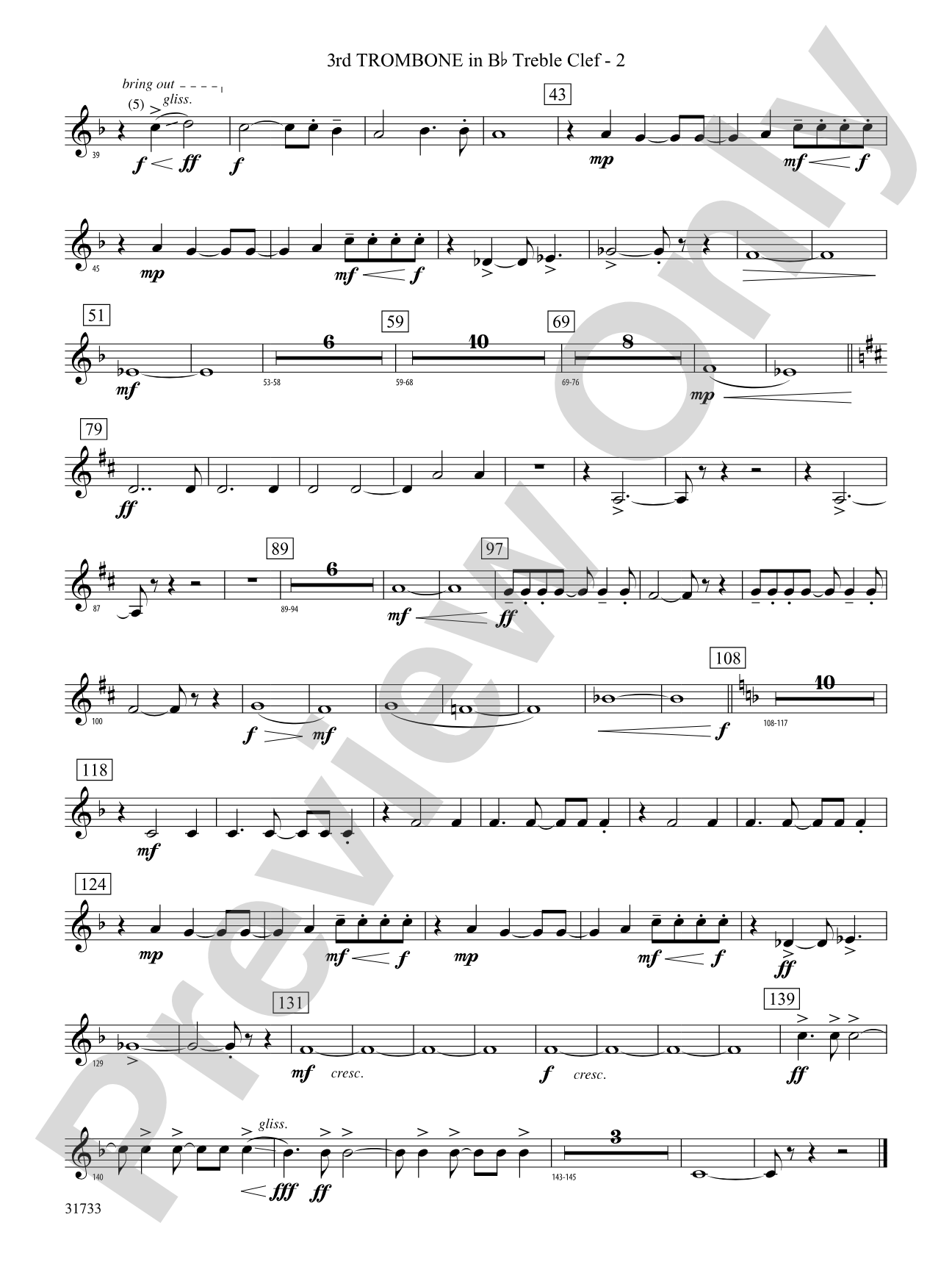 Santa's Journey (Bringing "Joy to the World"): (wp) 3rd B-flat Trombone T.C.