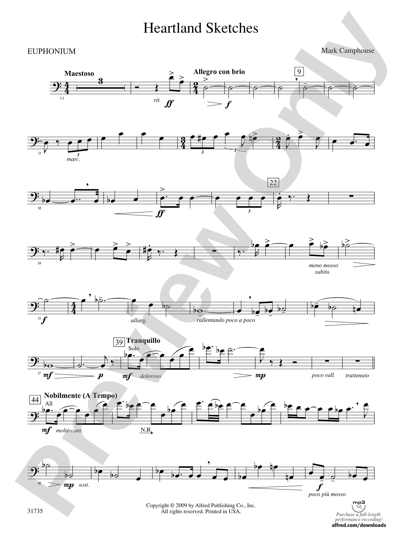 Heartland Sketches: Baritone B.C.