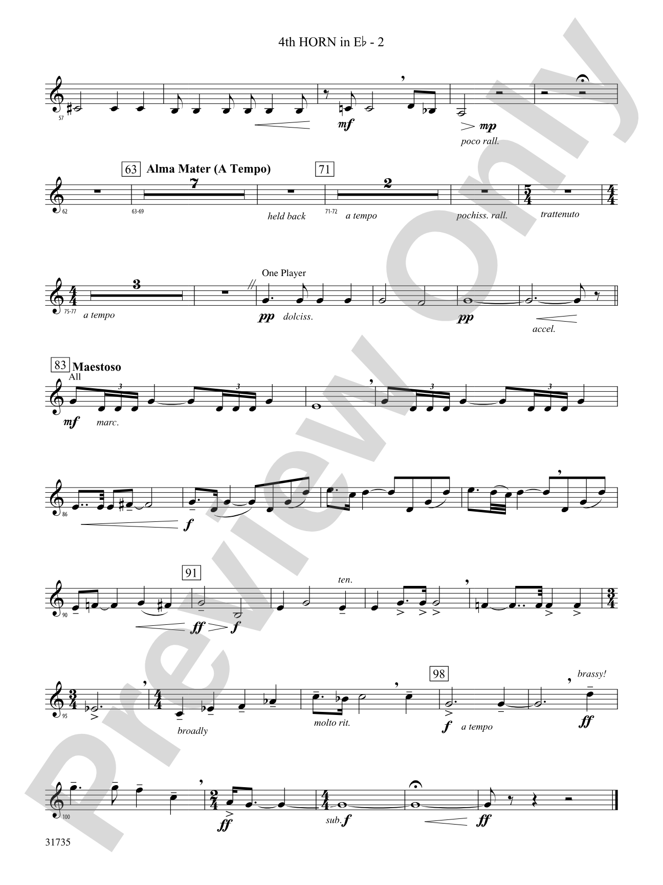 Heartland Sketches: (wp) 4th Horn in E-flat