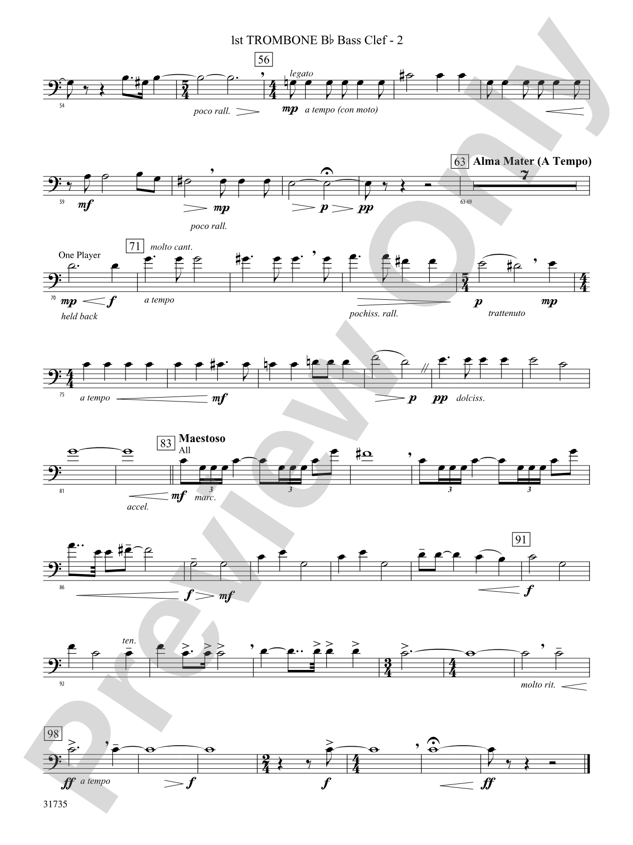 Heartland Sketches: (wp) 1st B-flat Trombone B.C.