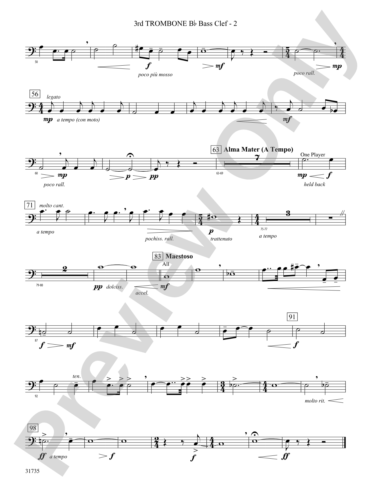 Heartland Sketches: (wp) 3rd B-flat Trombone B.C.