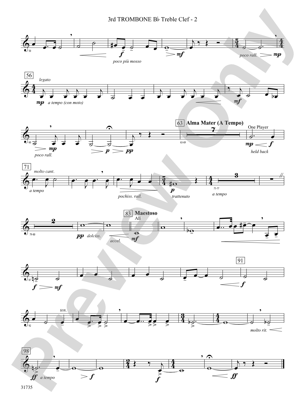 Heartland Sketches: (wp) 3rd B-flat Trombone T.C.