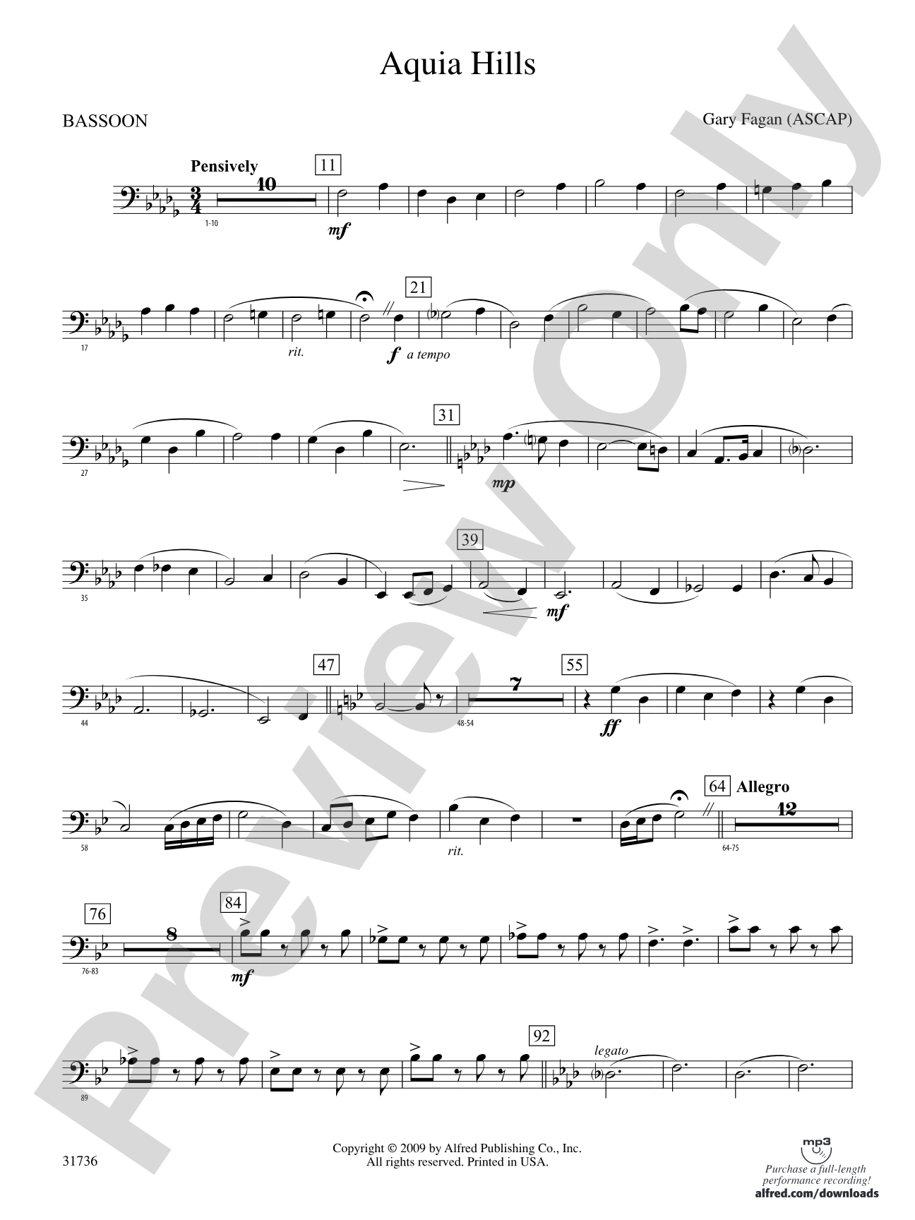Aquia Hills: Bassoon