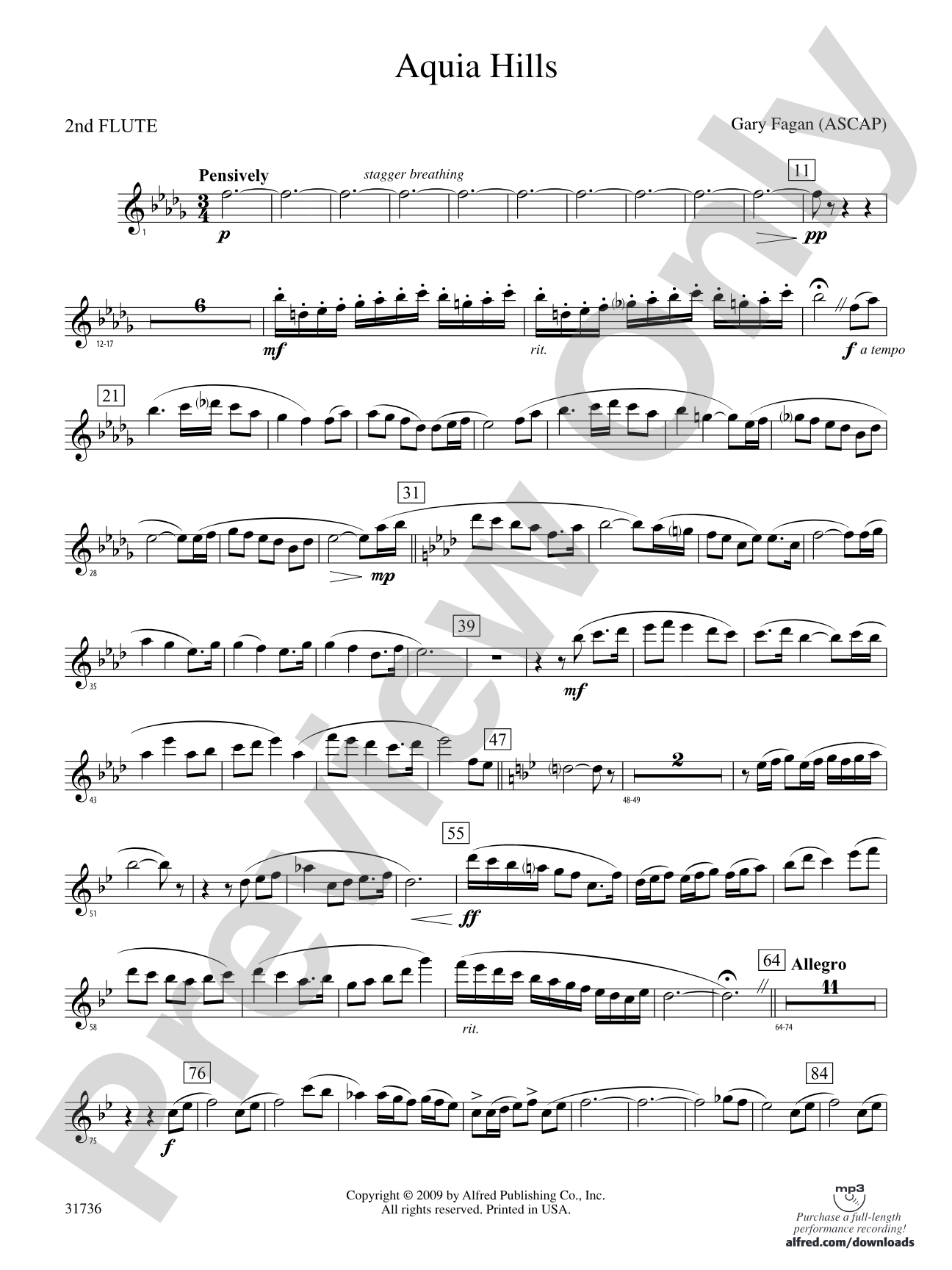 Aquia Hills: 2nd Flute