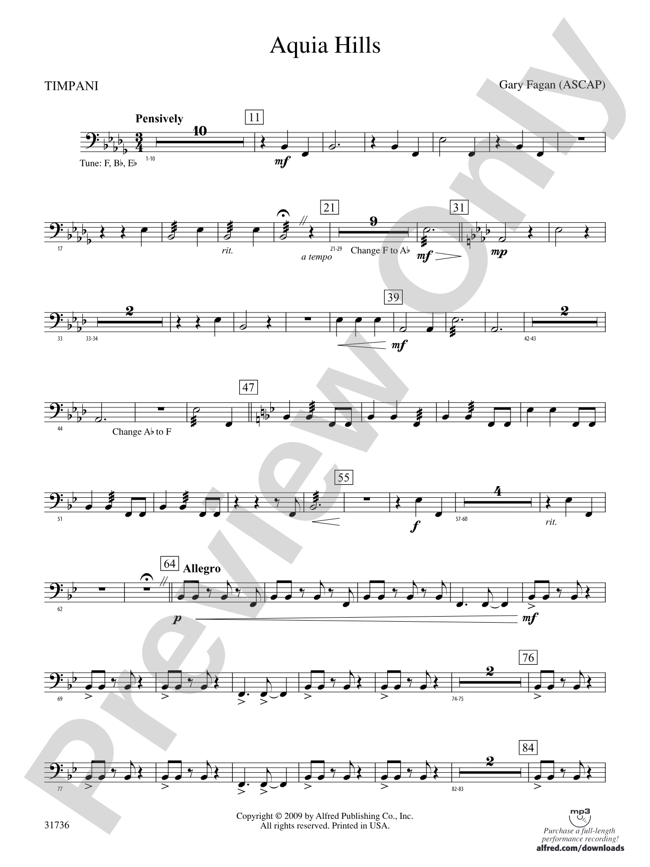 Aquia Hills: Timpani