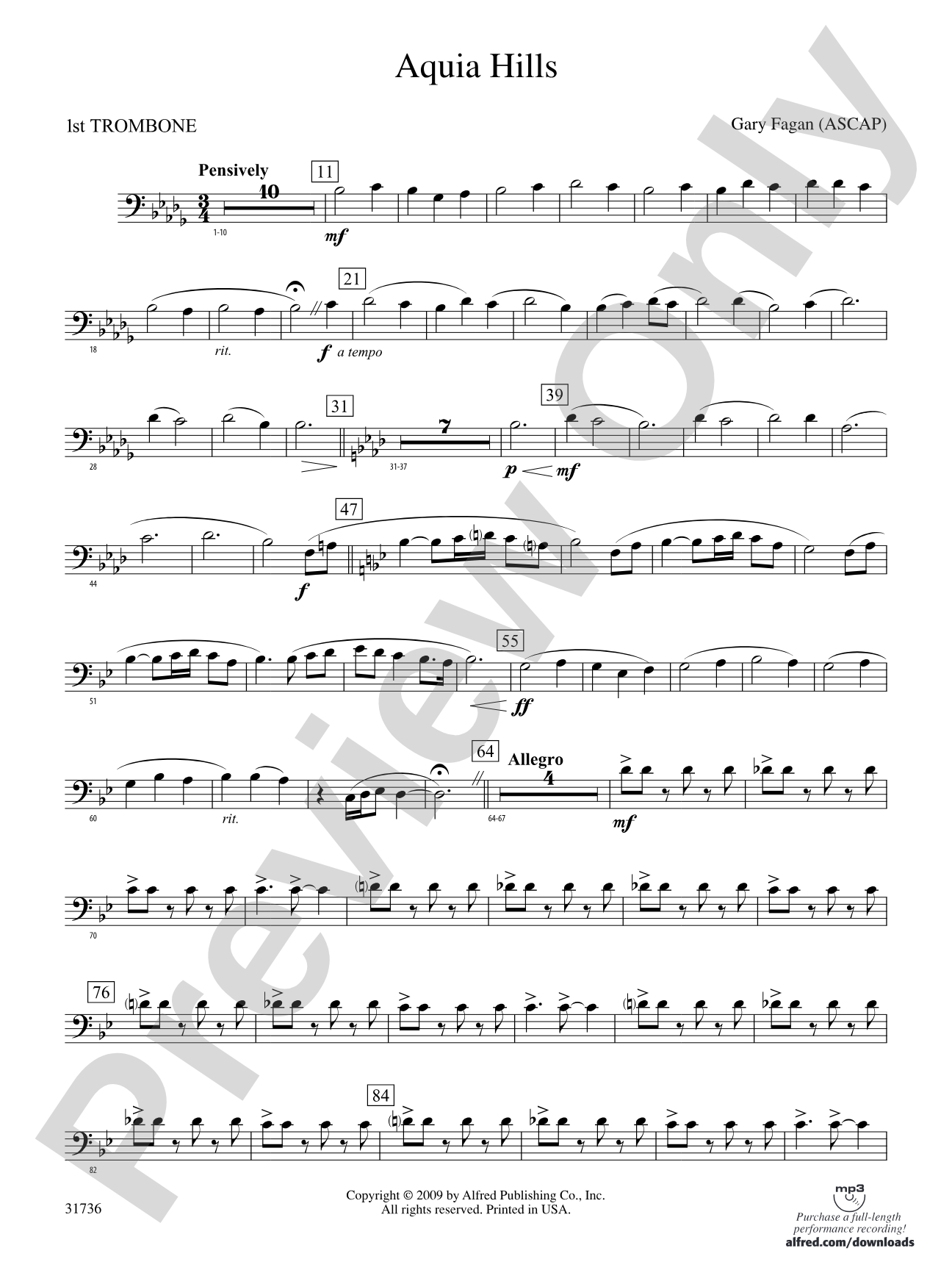 Aquia Hills: 1st Trombone