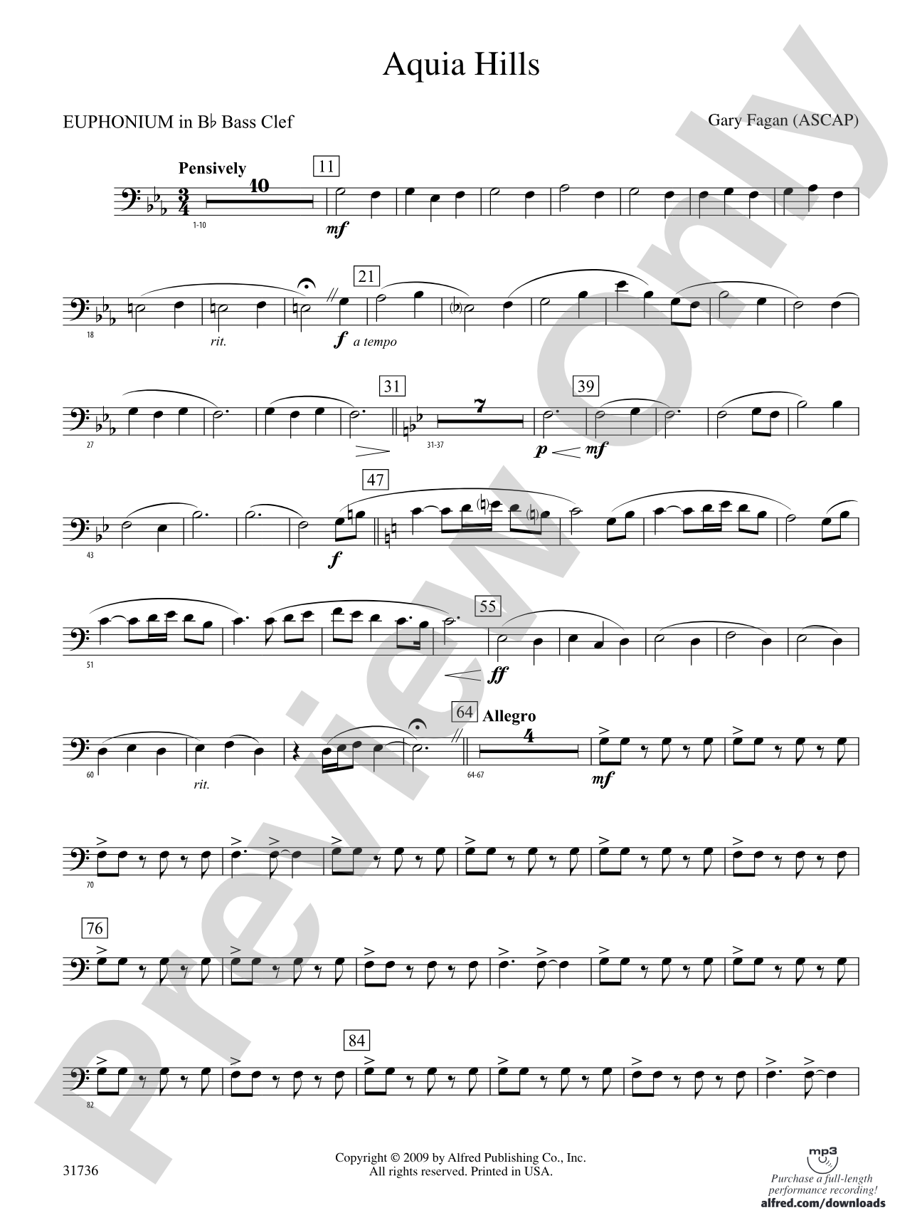 Aquia Hills: (wp) B-flat Baritone B.C.