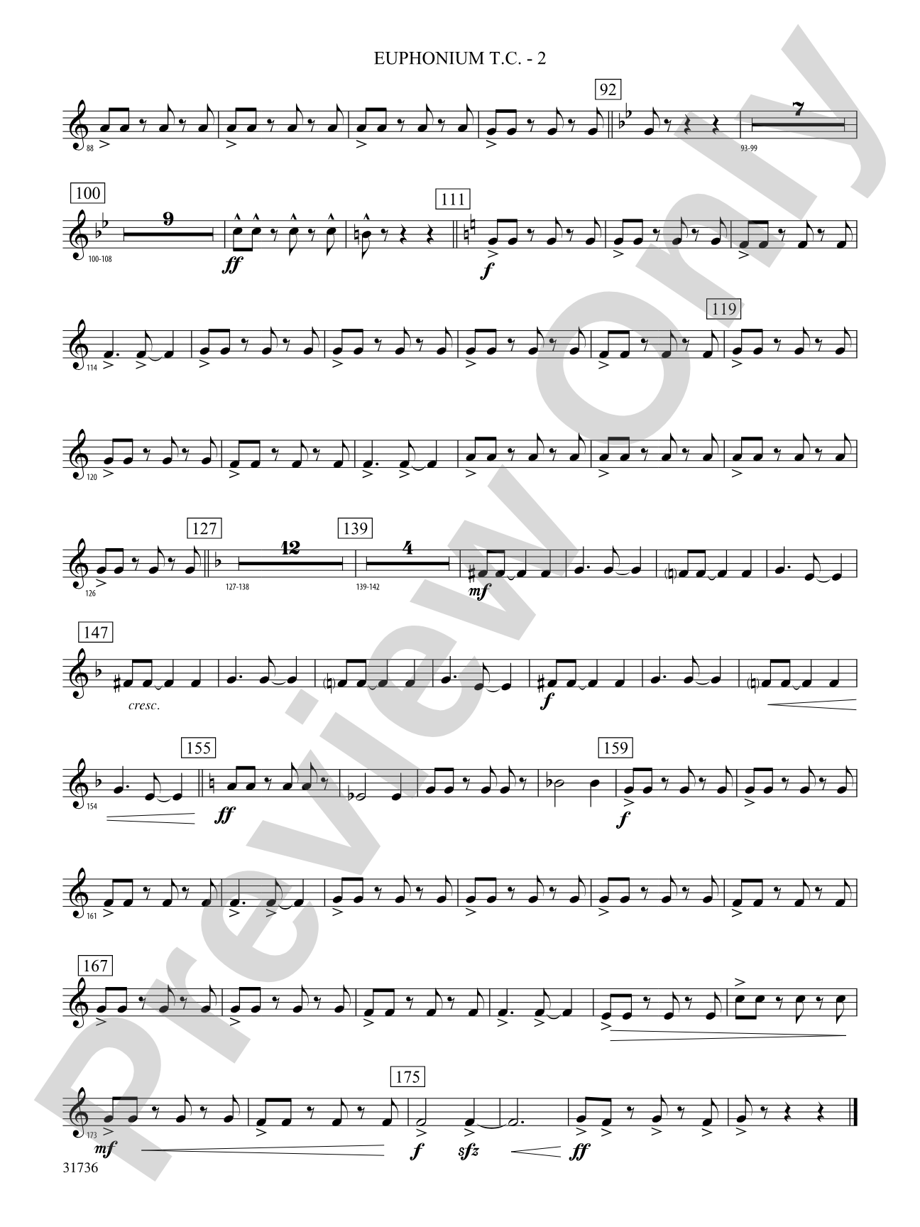 Aquia Hills: (wp) Baritone T.C.
