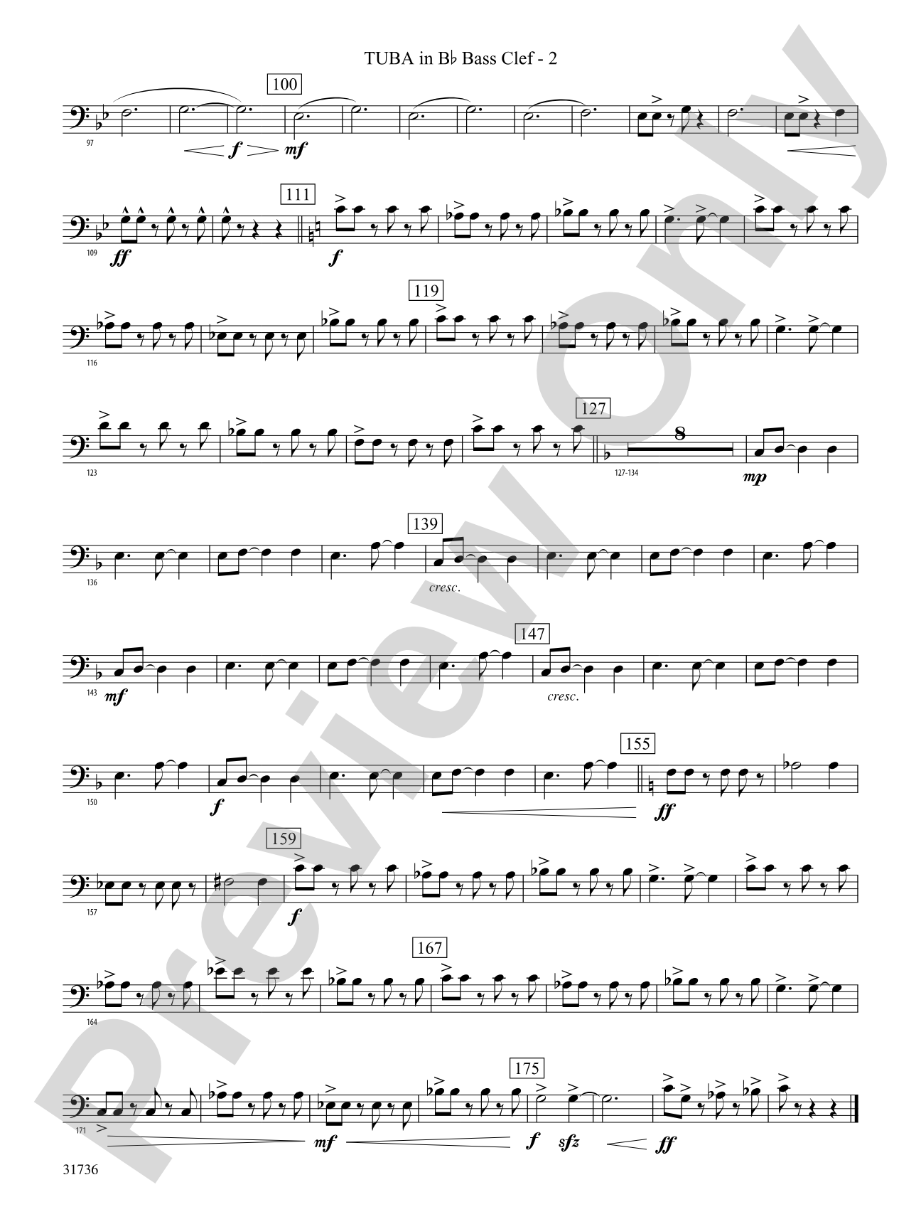 Aquia Hills: (wp) B-flat Tuba B.C.
