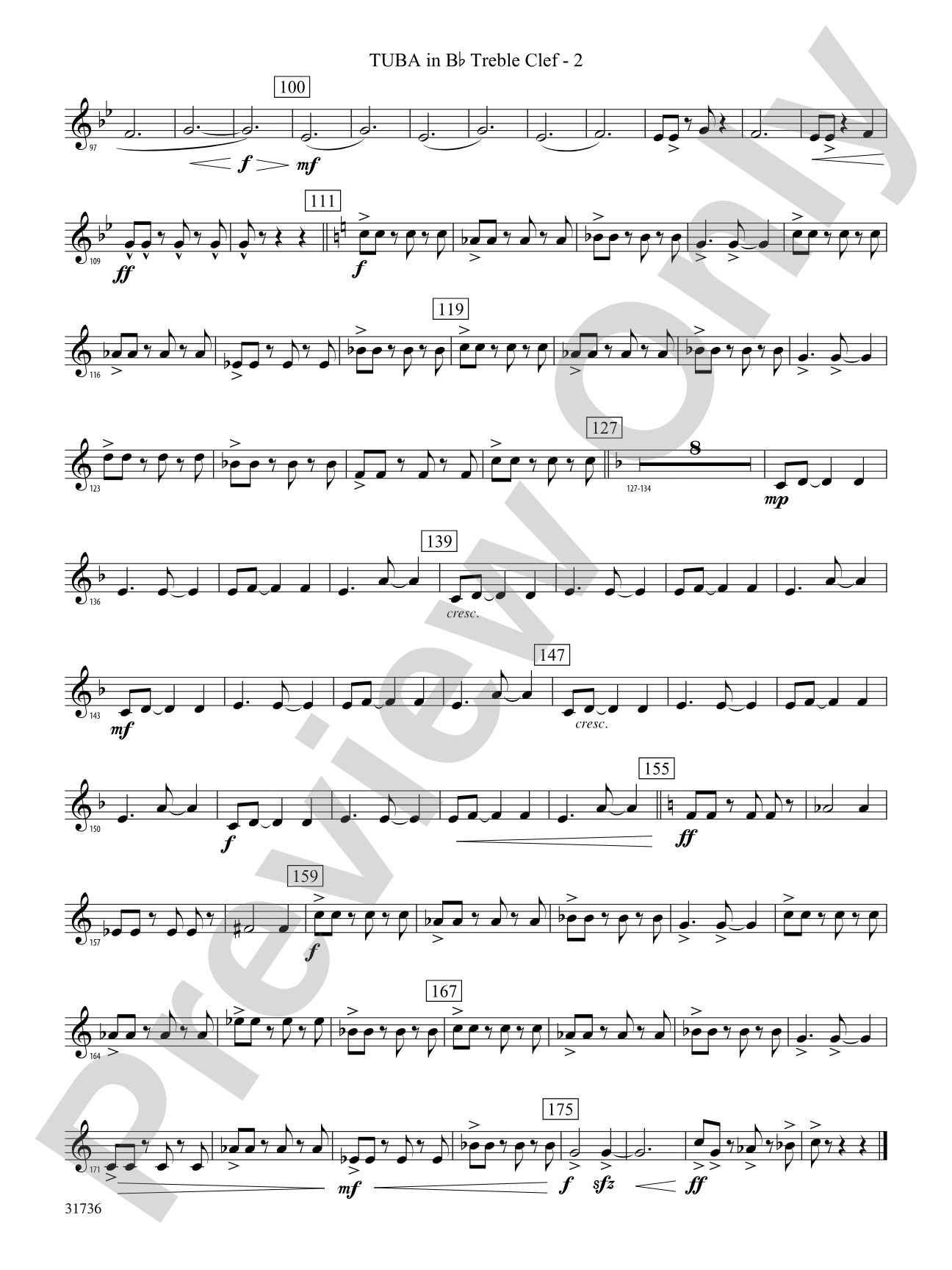 Aquia Hills: (wp) B-flat Tuba T.C.
