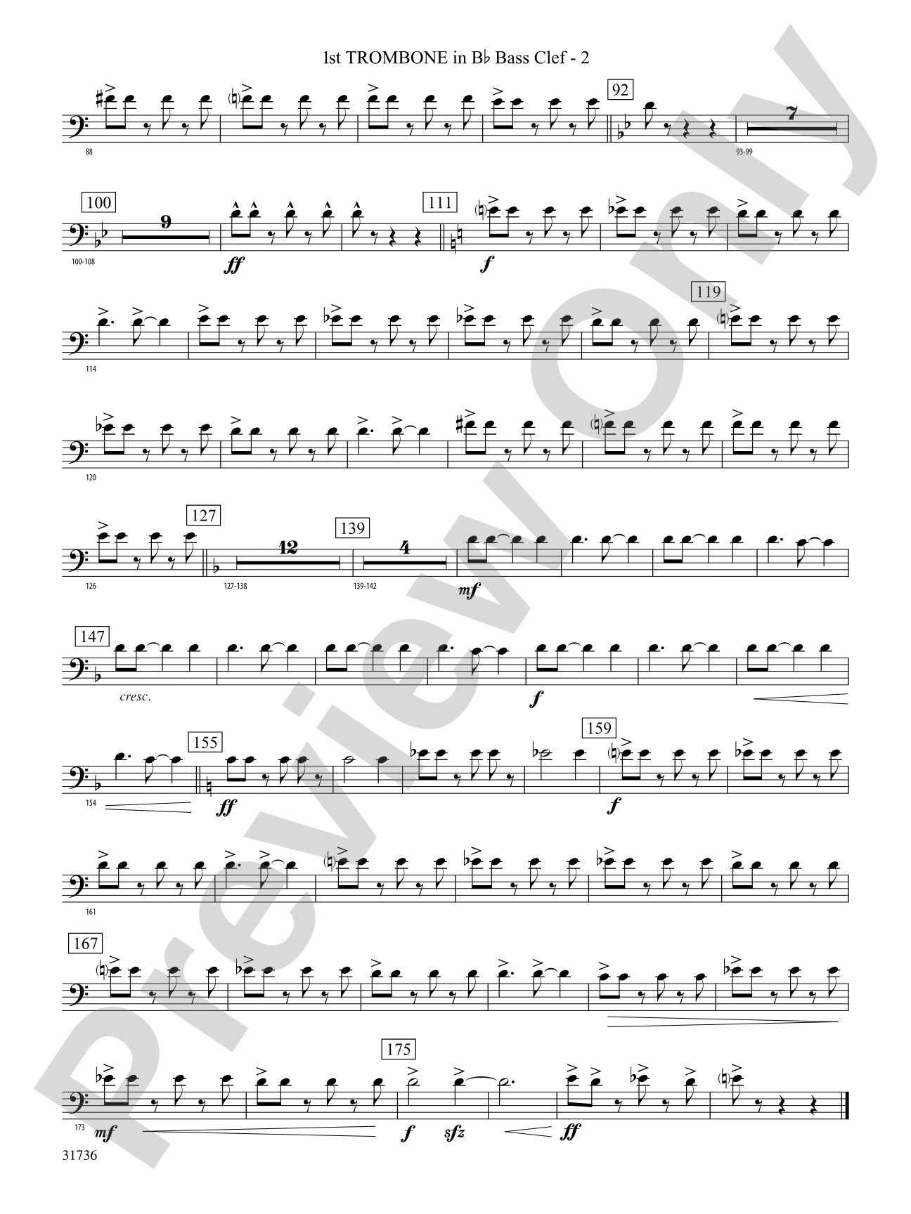 Aquia Hills: (wp) 1st B-flat Trombone B.C.