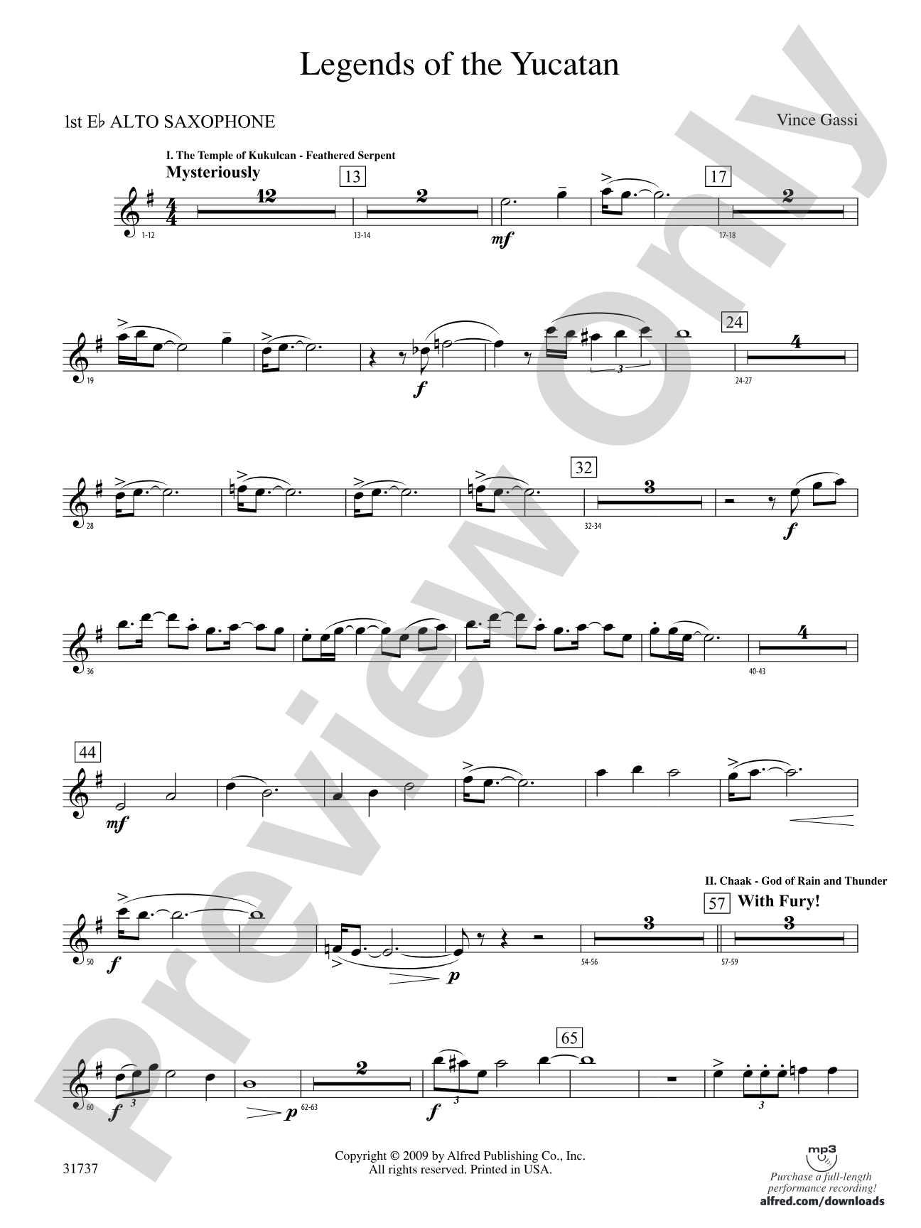 Legends of the Yucatan: E-flat Alto Saxophone