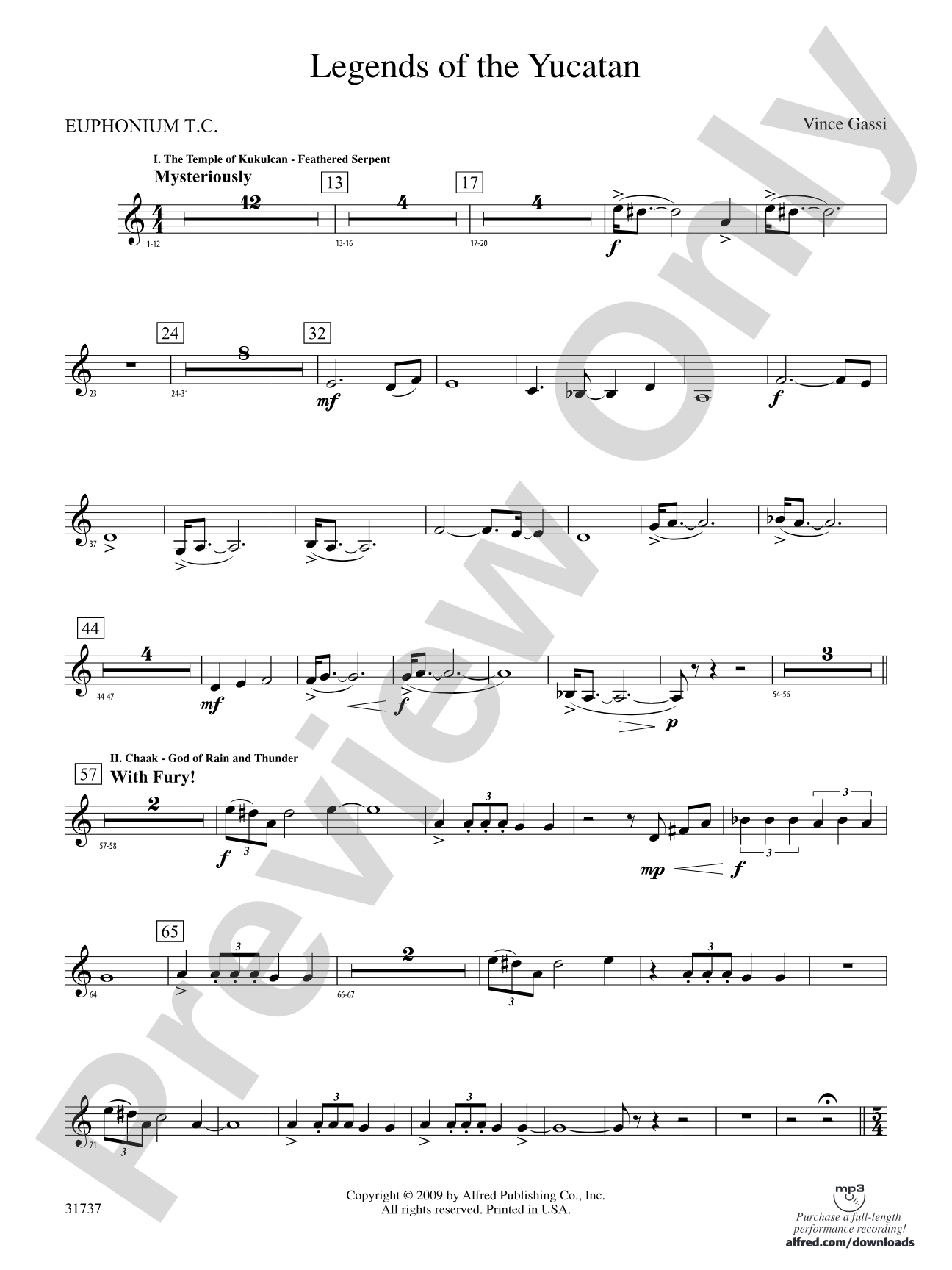 Legends of the Yucatan: (wp) Baritone T.C.