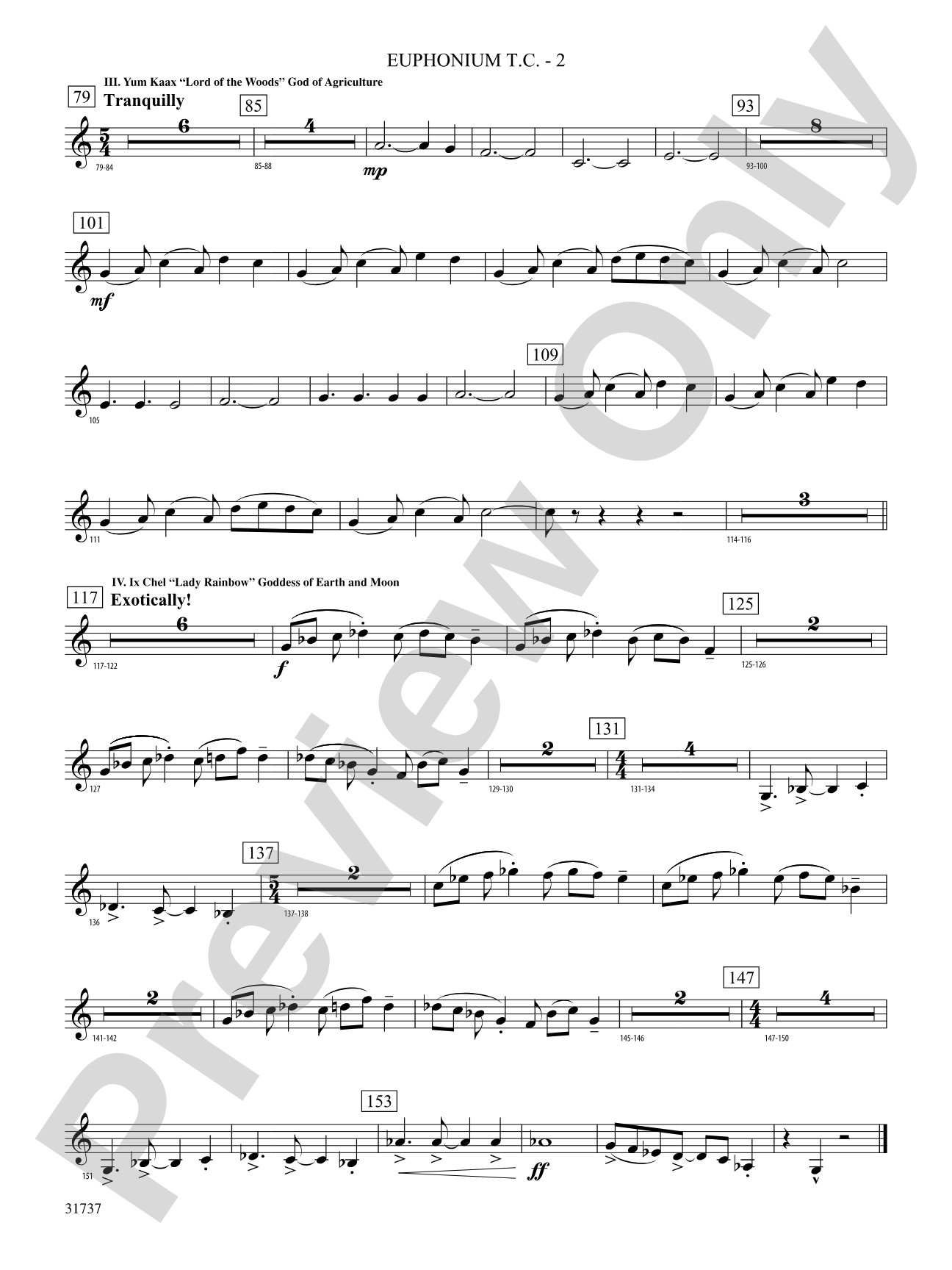 Legends of the Yucatan: (wp) Baritone T.C.