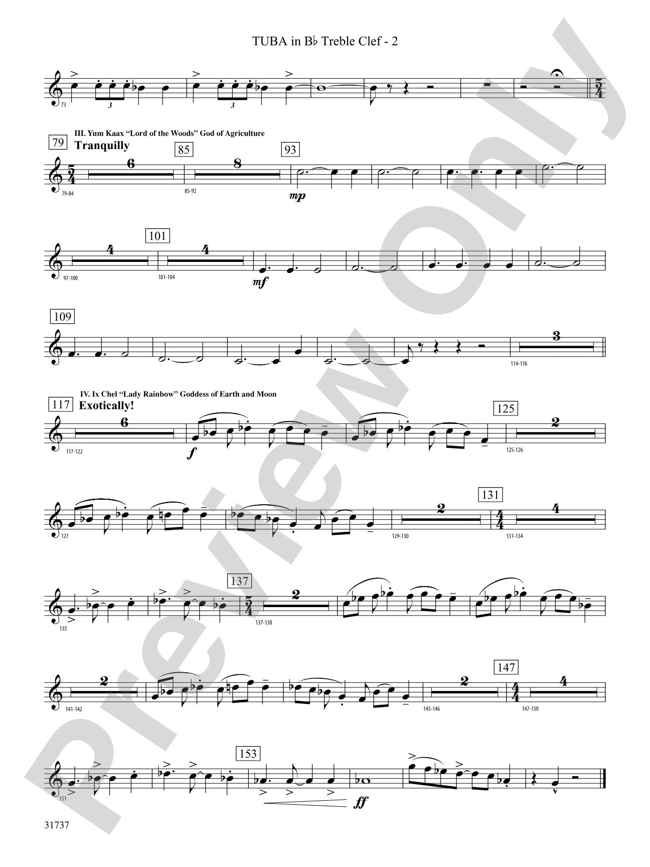 Legends of the Yucatan: (wp) B-flat Tuba T.C.