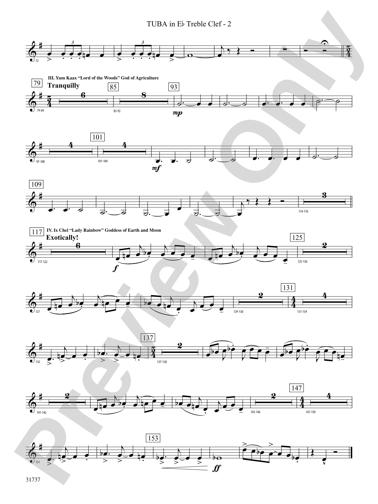 Legends of the Yucatan: (wp) E-flat Tuba T.C.