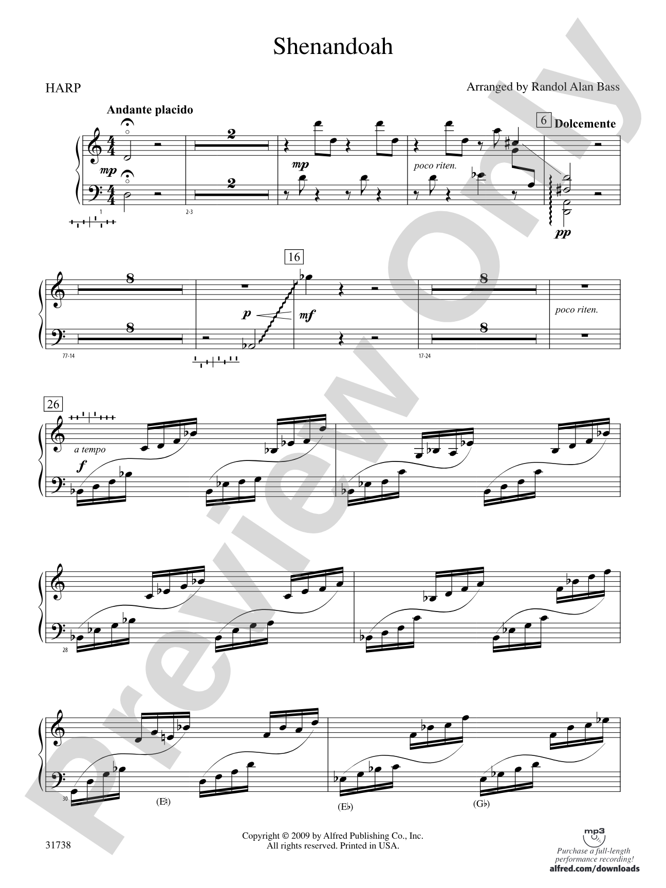 Shenandoah: Harp