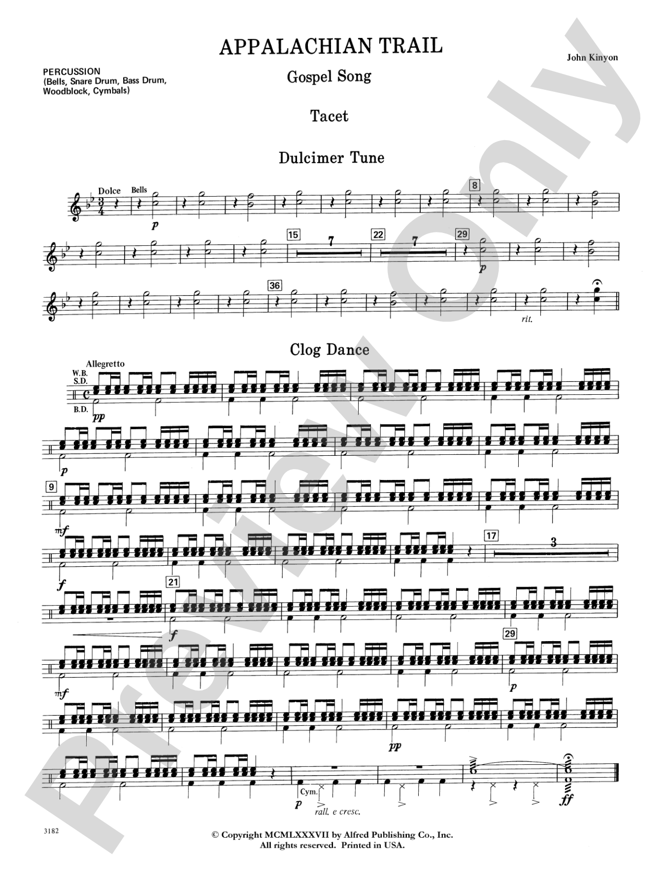 Appalachian Trail: 1st Percussion