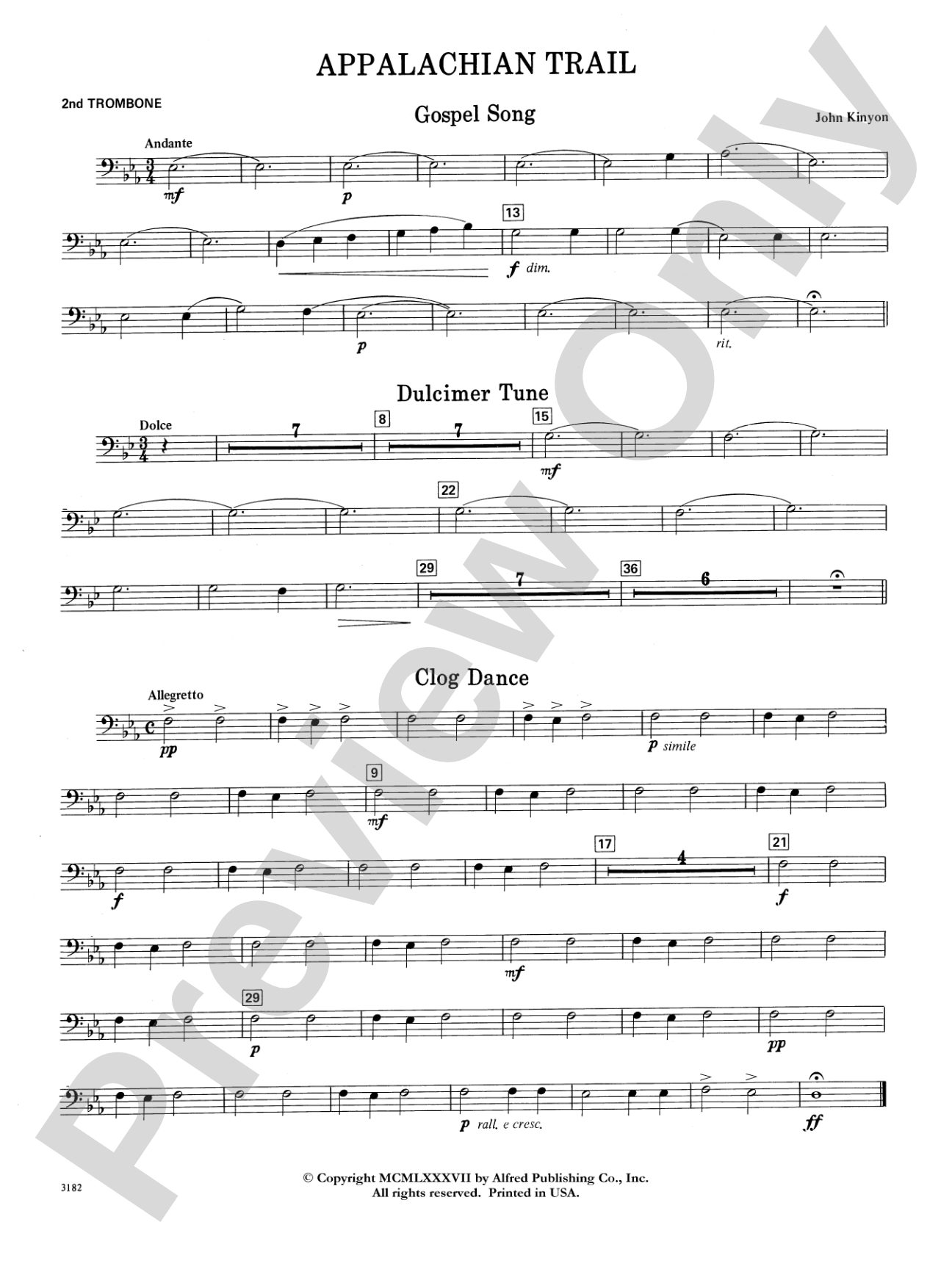 Appalachian Trail: 2nd Trombone