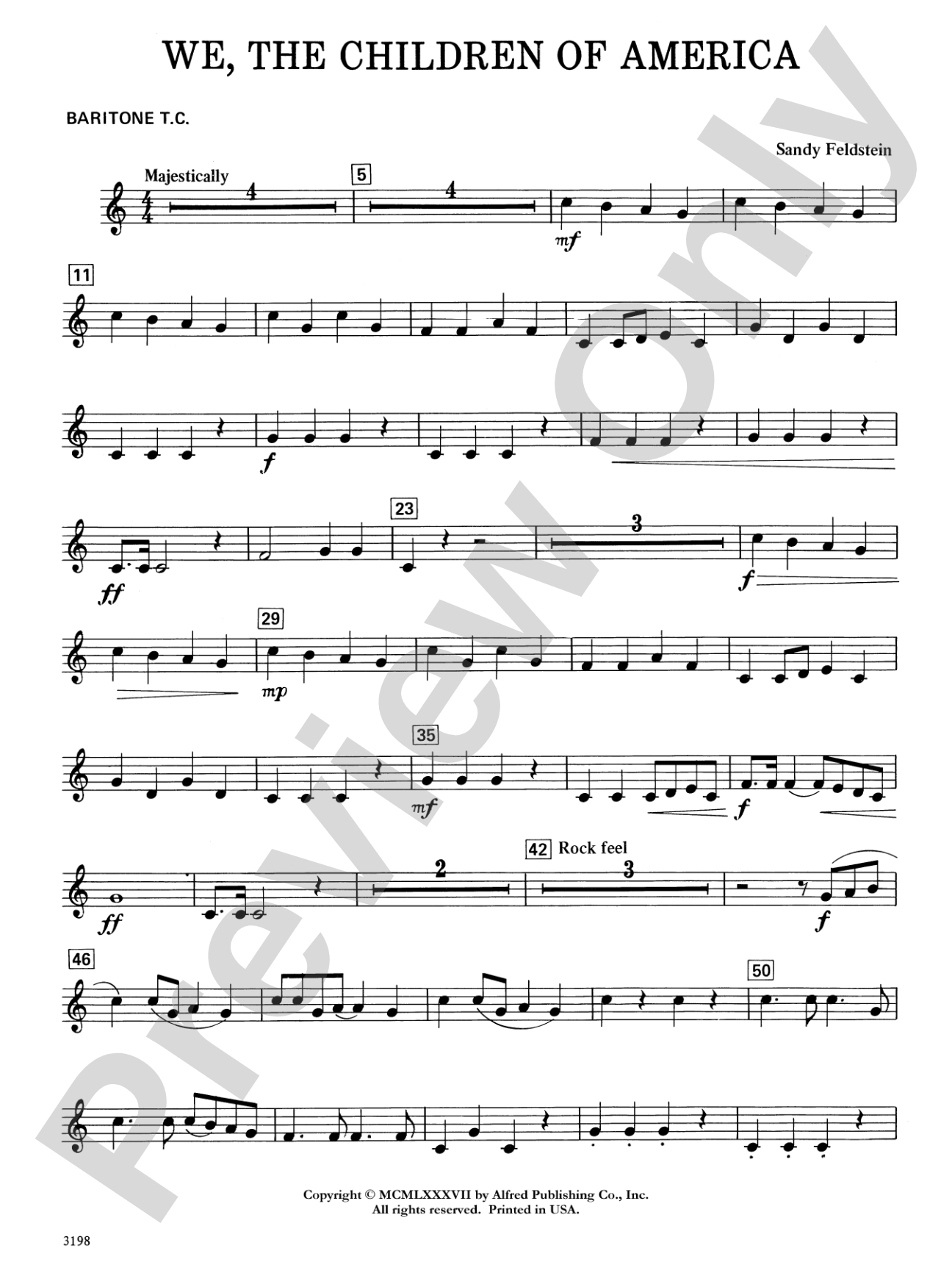 We, the Children of America: Baritone T.C.