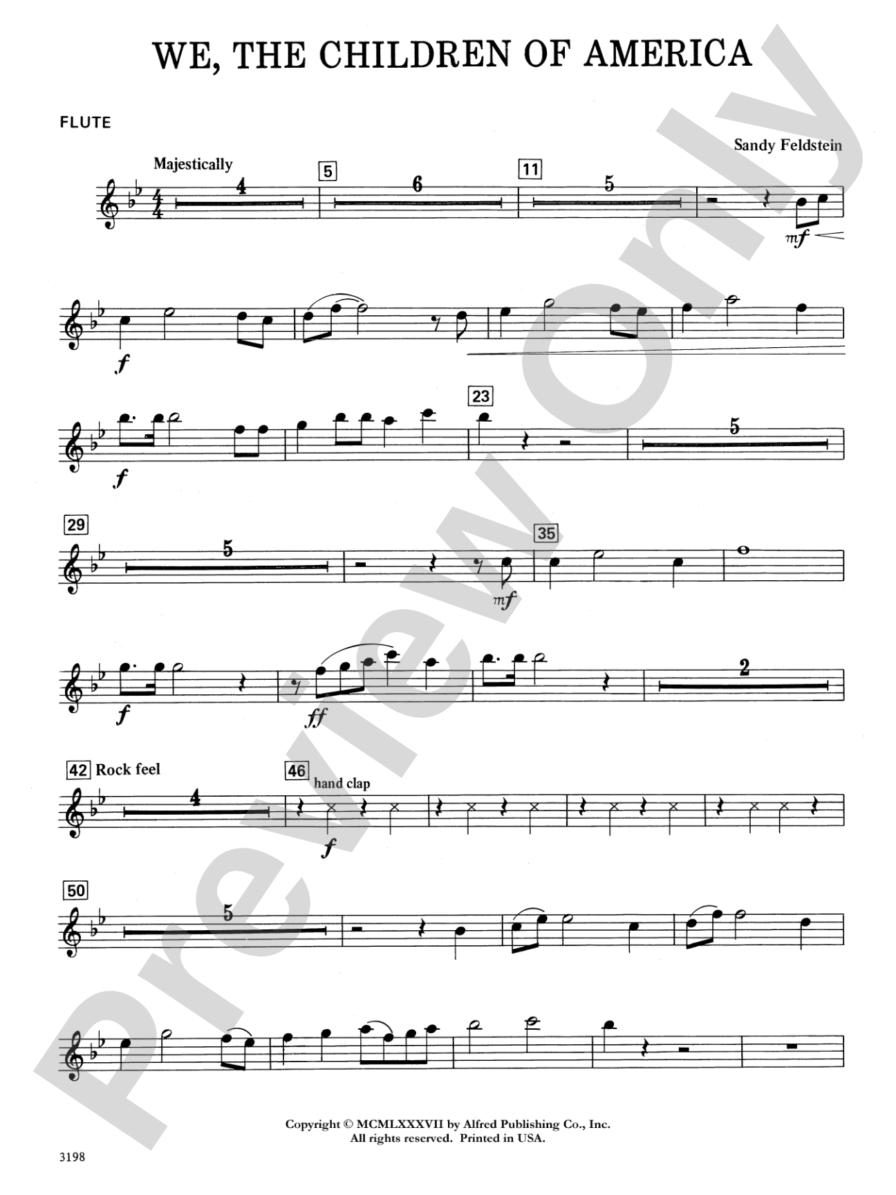 We, the Children of America: Flute