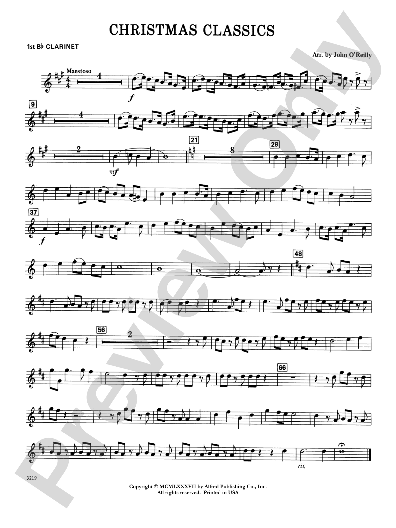 Christmas Classics: 1st B-flat Clarinet
